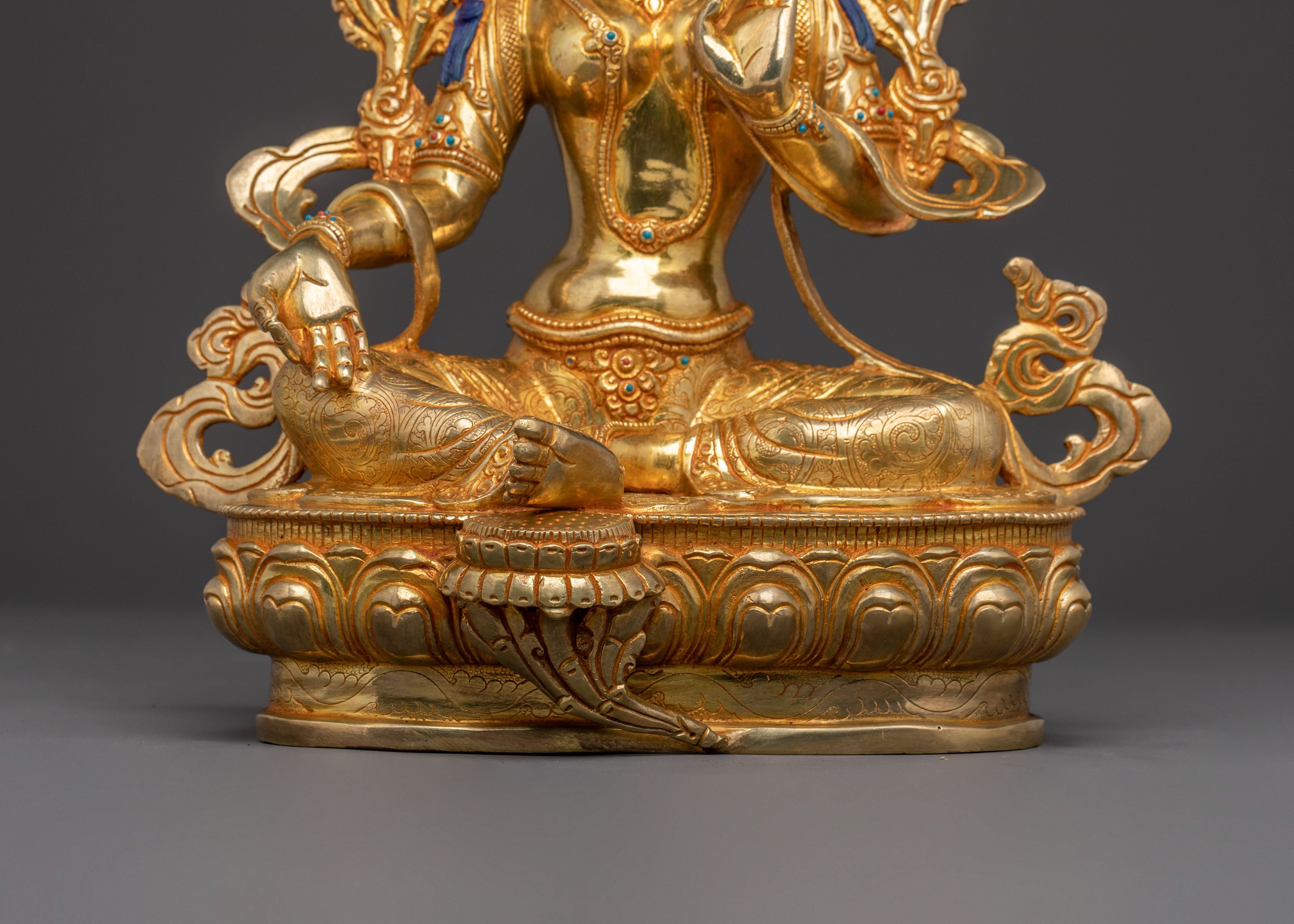 Handcrafted Green Tara Blessing Statue