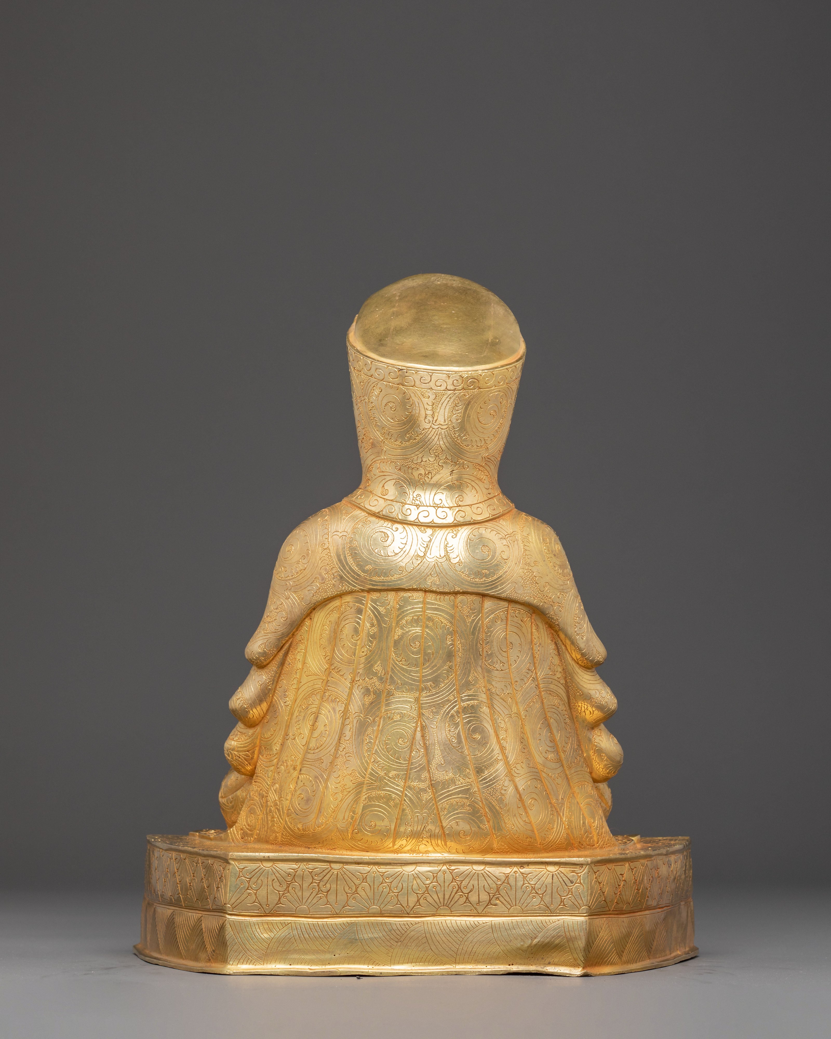 Kagyu Masters Statue Set | Marpha, Milarepa, & Gampopa Copper Sculptures