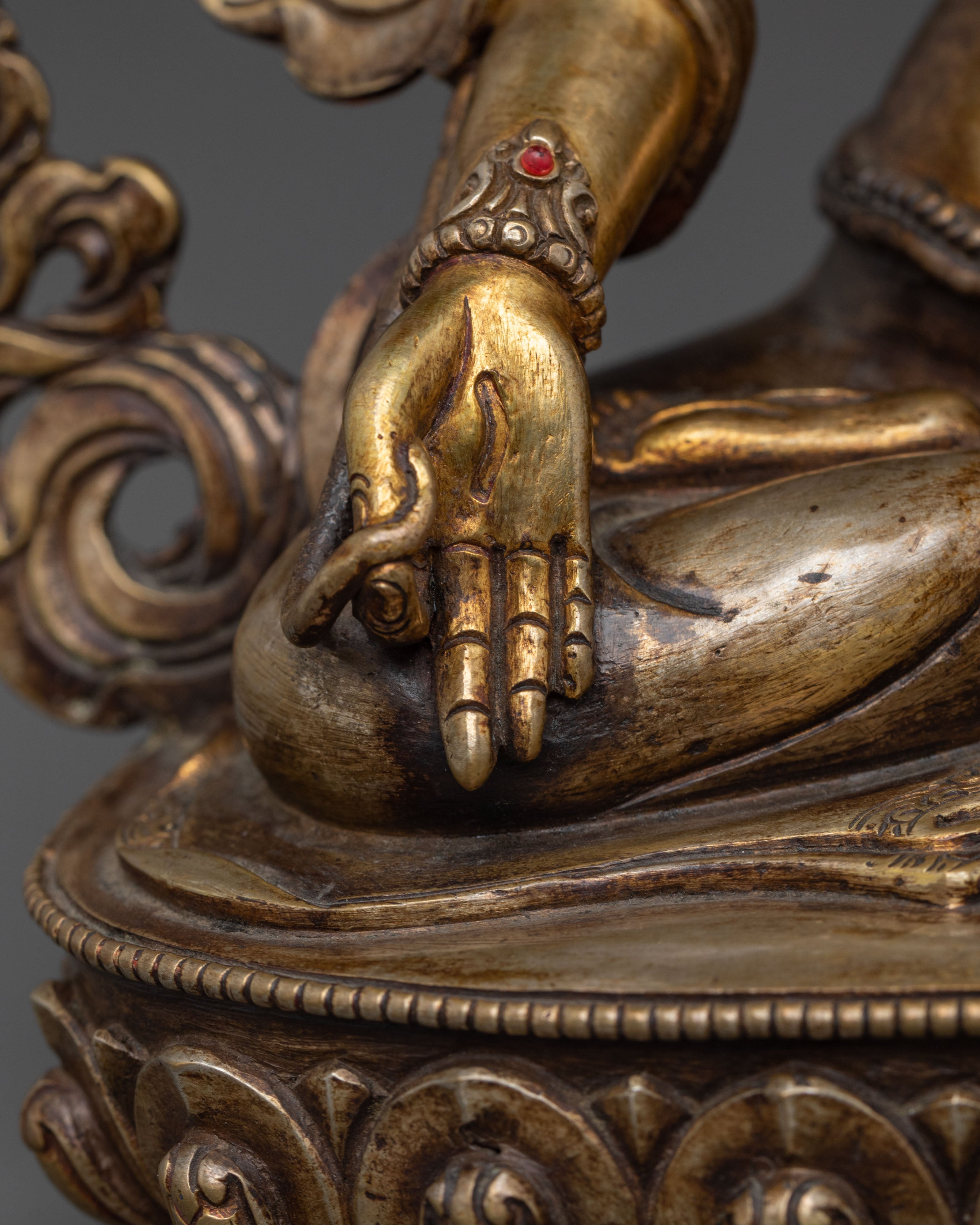 Divine White Tara Spiritual Statue | Blessing Icon