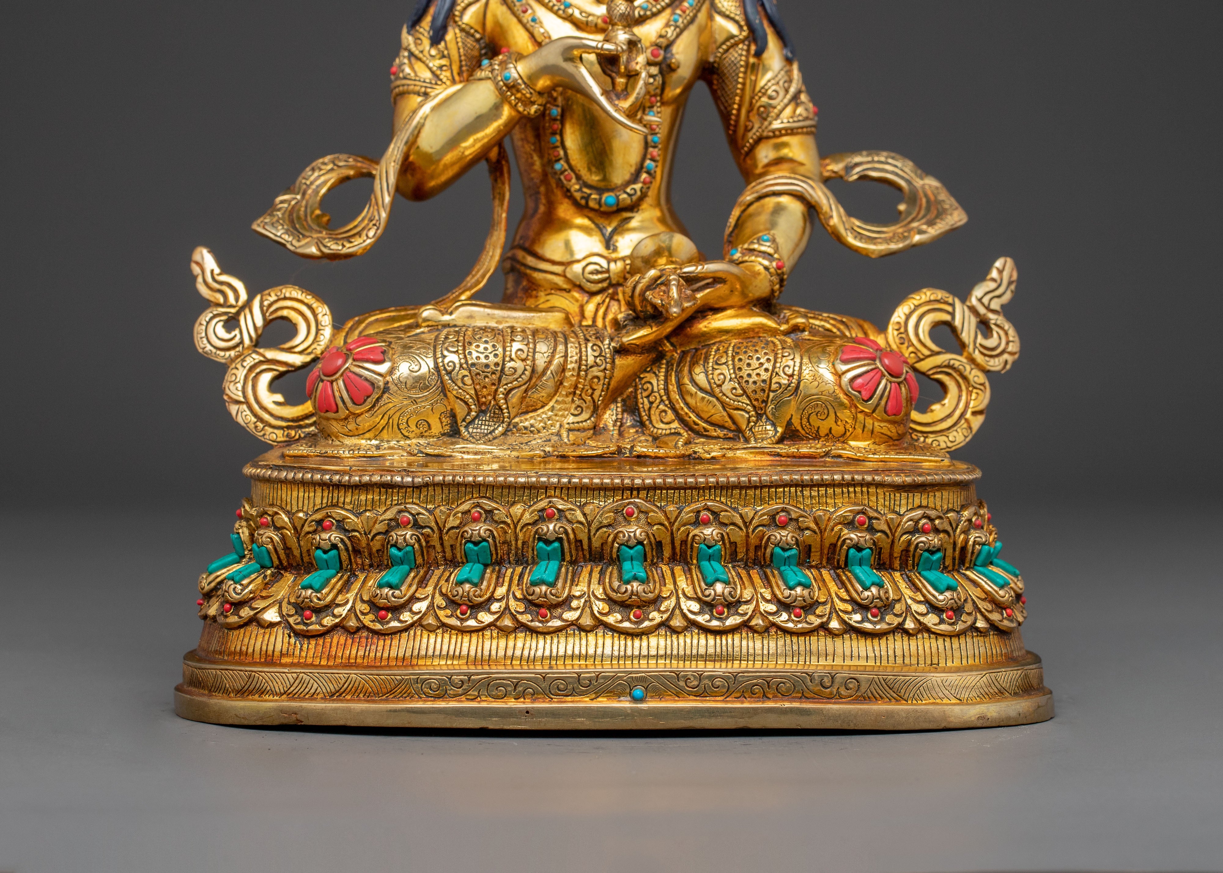 Vajrasattva Sacred Golden Statue | Bodhisattva of Purification