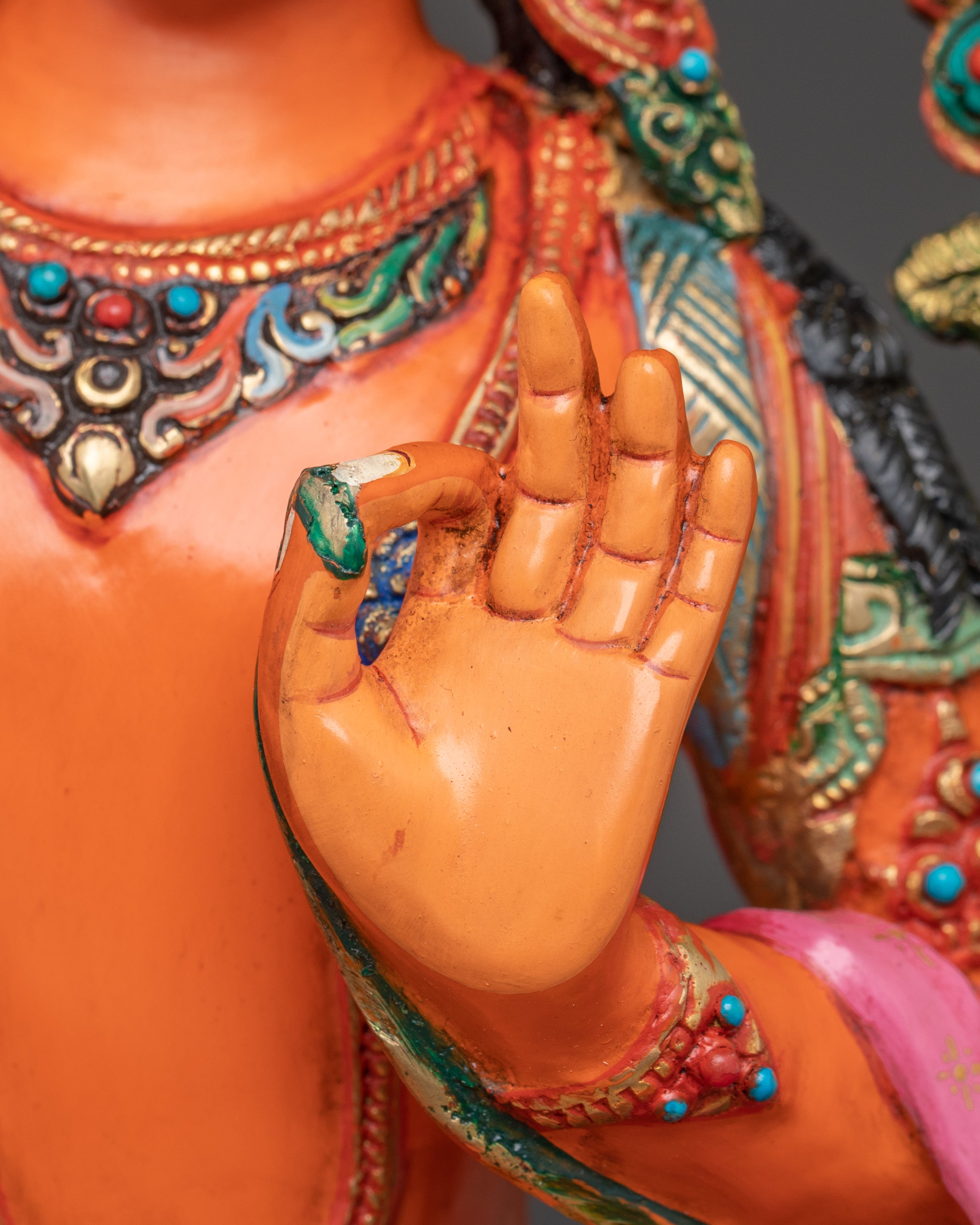 Himalayan Handcrafted Statue of Bodhisattva Manjushri