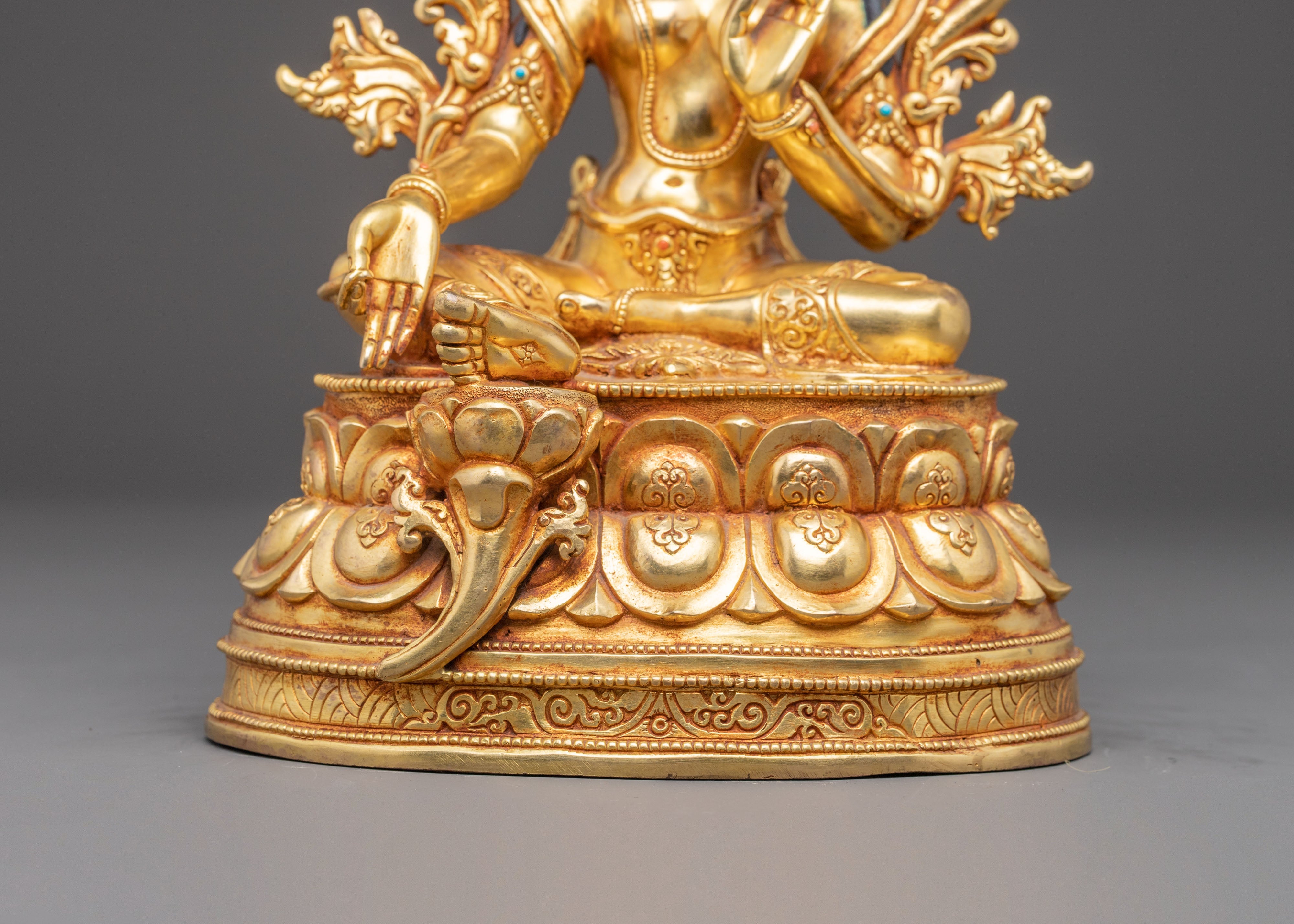 Peaceful Sculpture of Mother Green Tara | Compassion Goddess