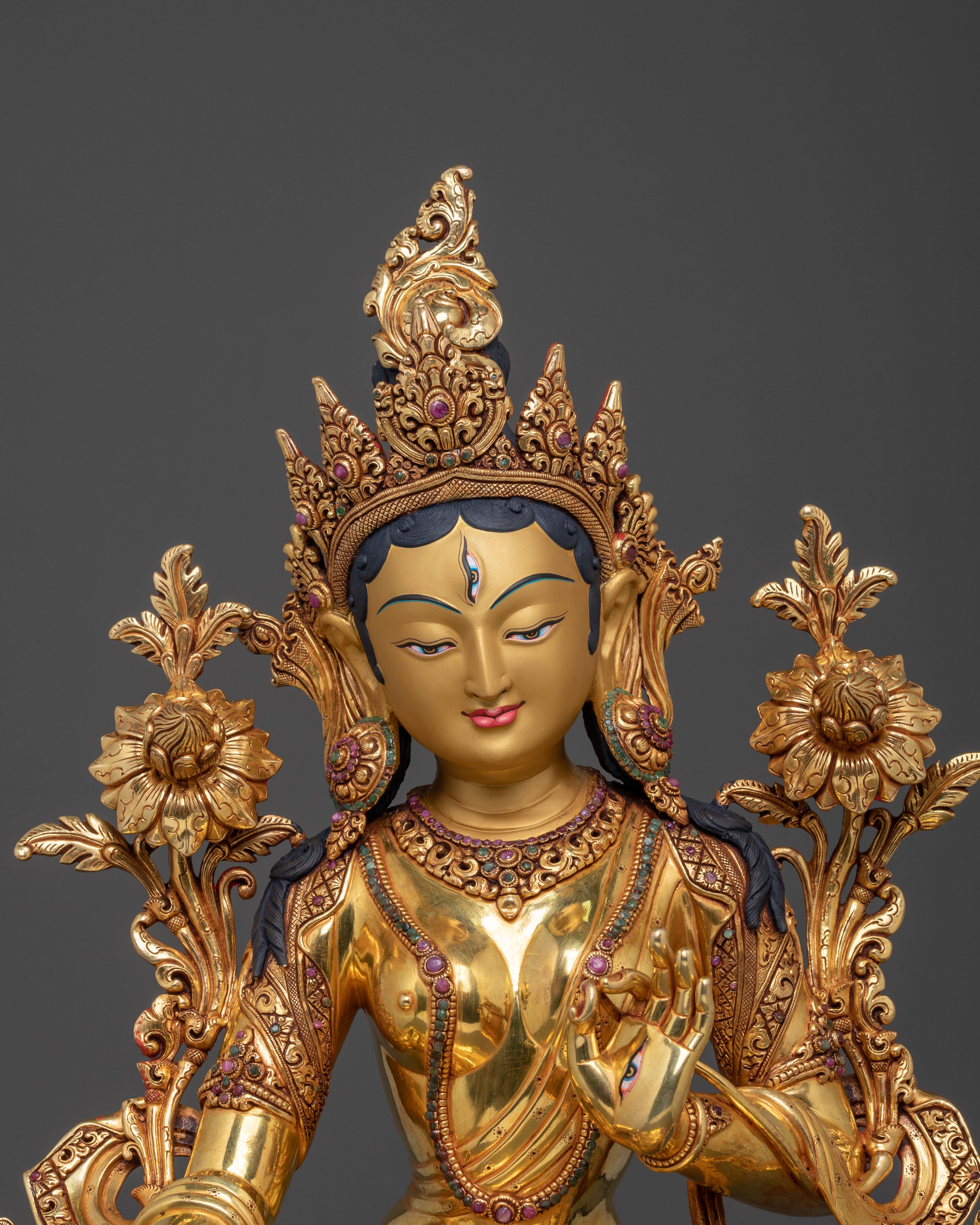 White Tara: Calm Sita Tara Sacred Statue | Goddess of Compassion