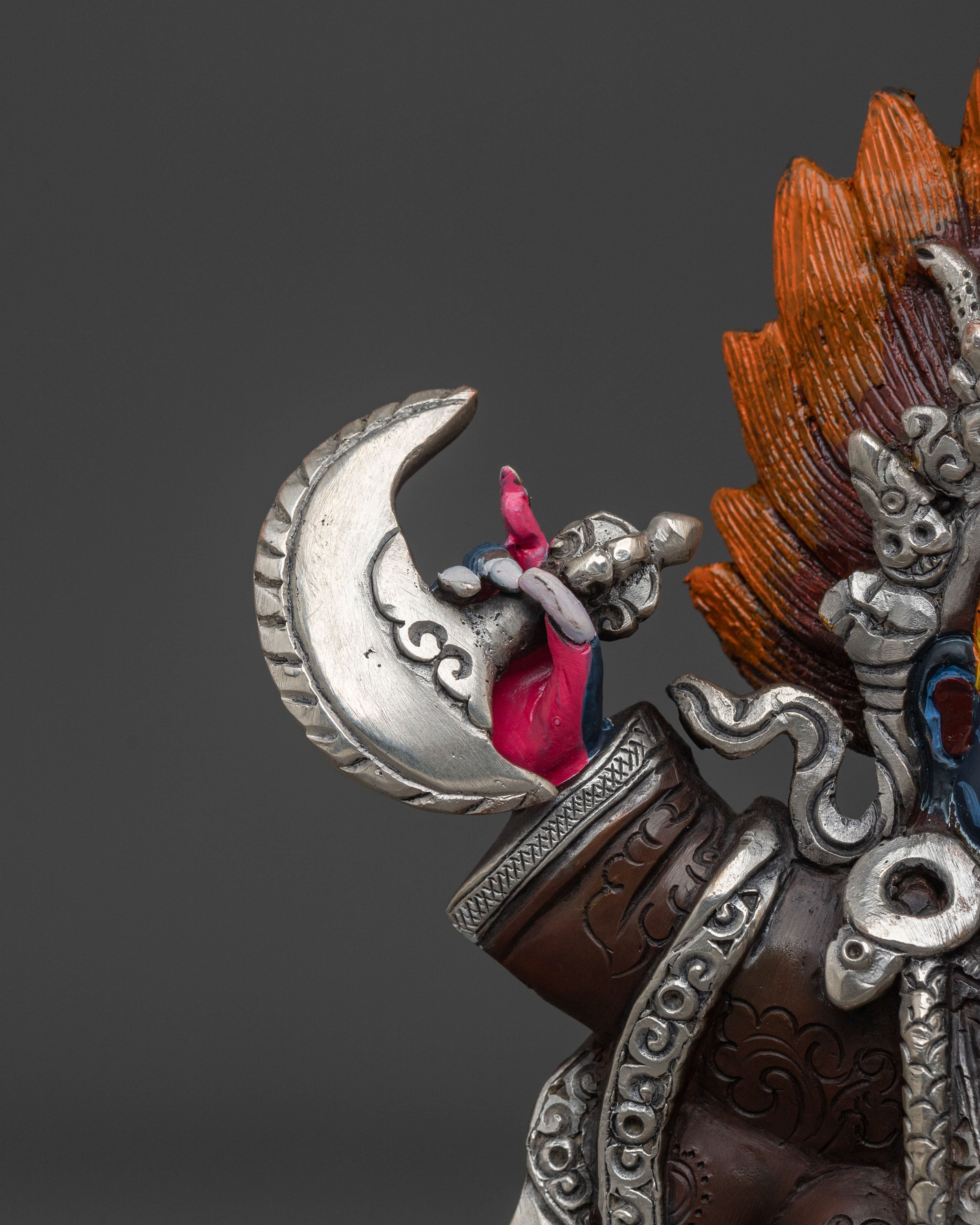 Handmade Mahakala Bernakchen Sculpture