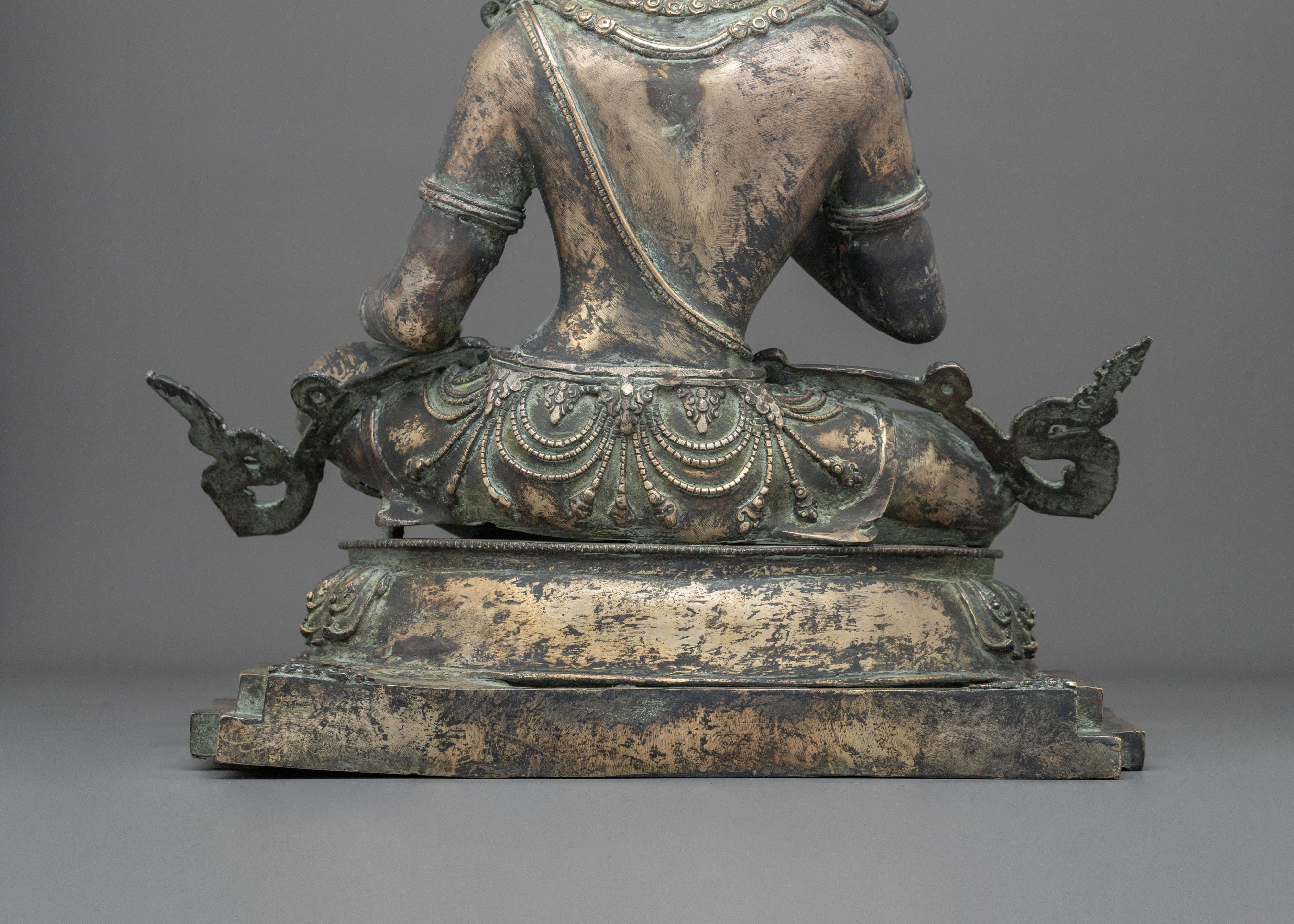 Hand-Carved Vajrasattva Sacred Sculpture | Home Decor