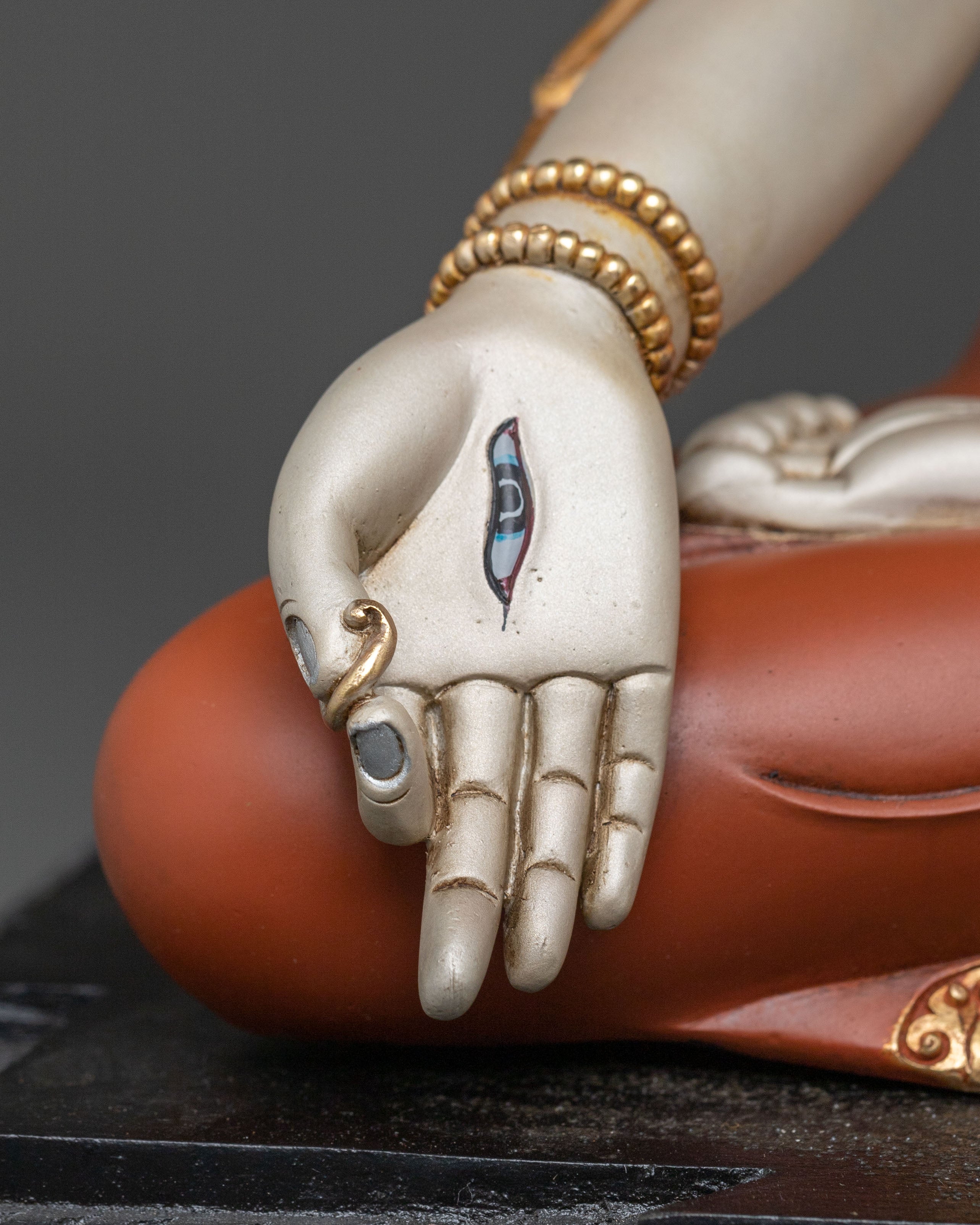 White Tara: Radiant 24K Gold Gilded Sculpture