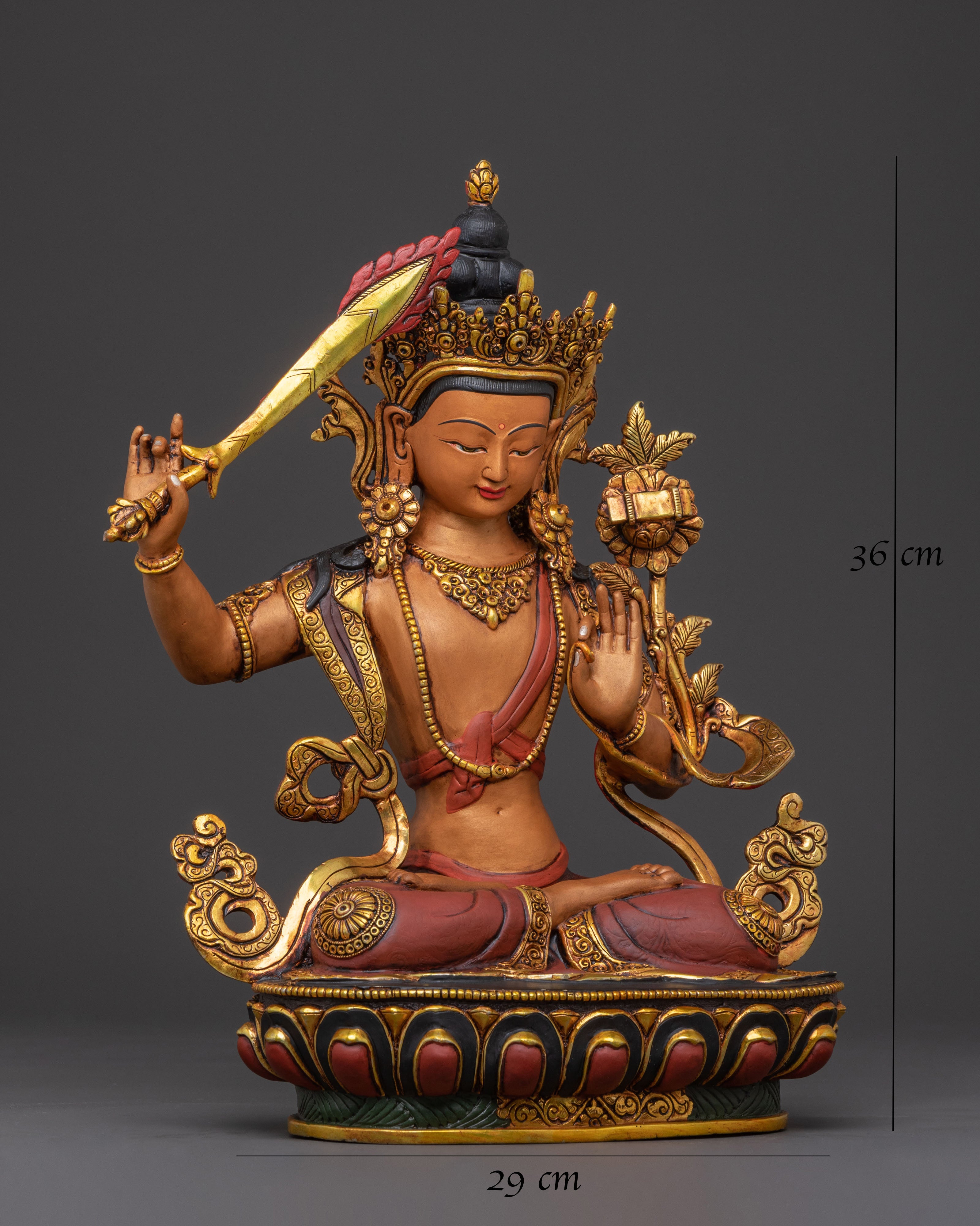 Manjushri Wisdom Statue | Figure for Rituals