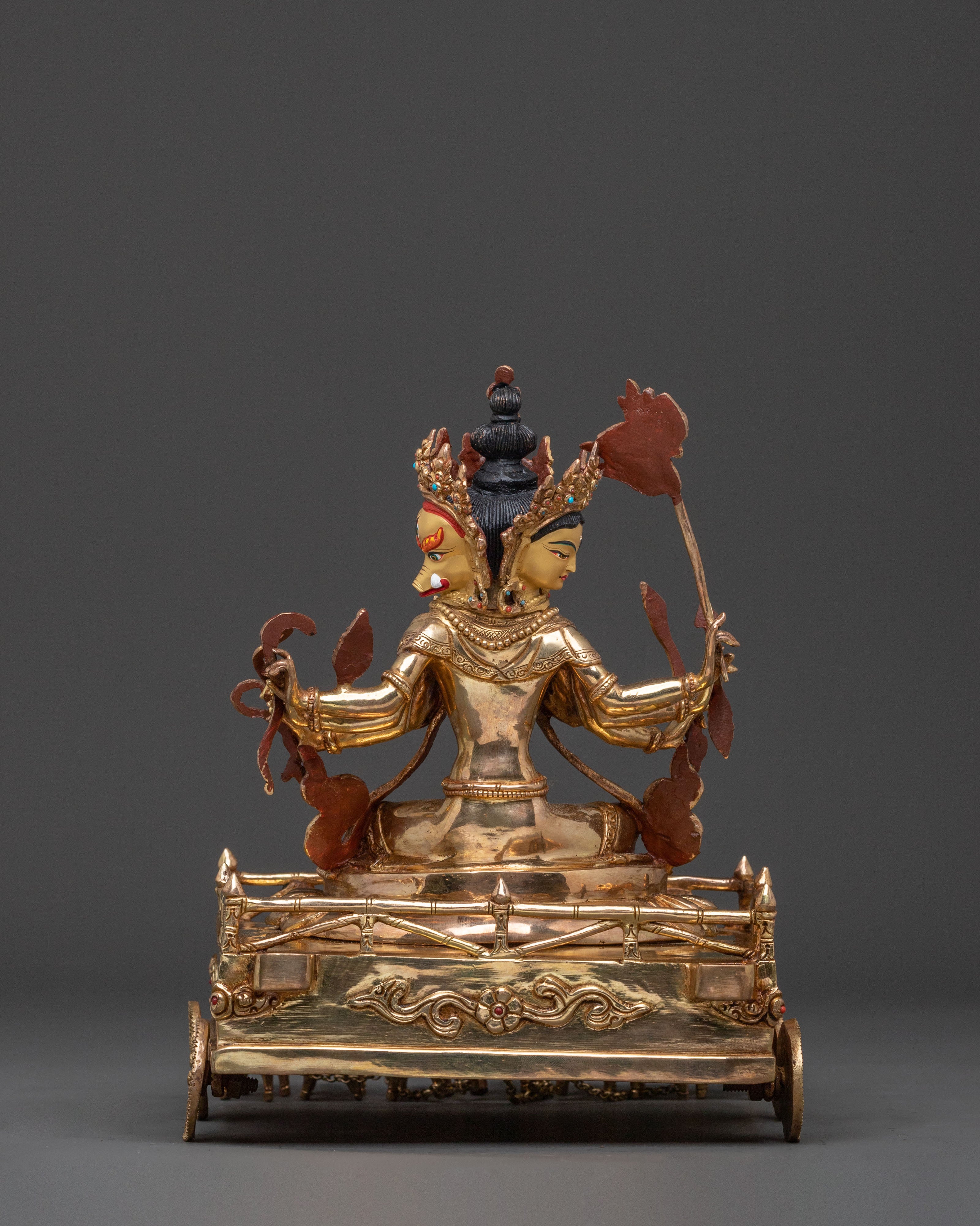 Goddess Marichi Statue with 24K Gold Gilding