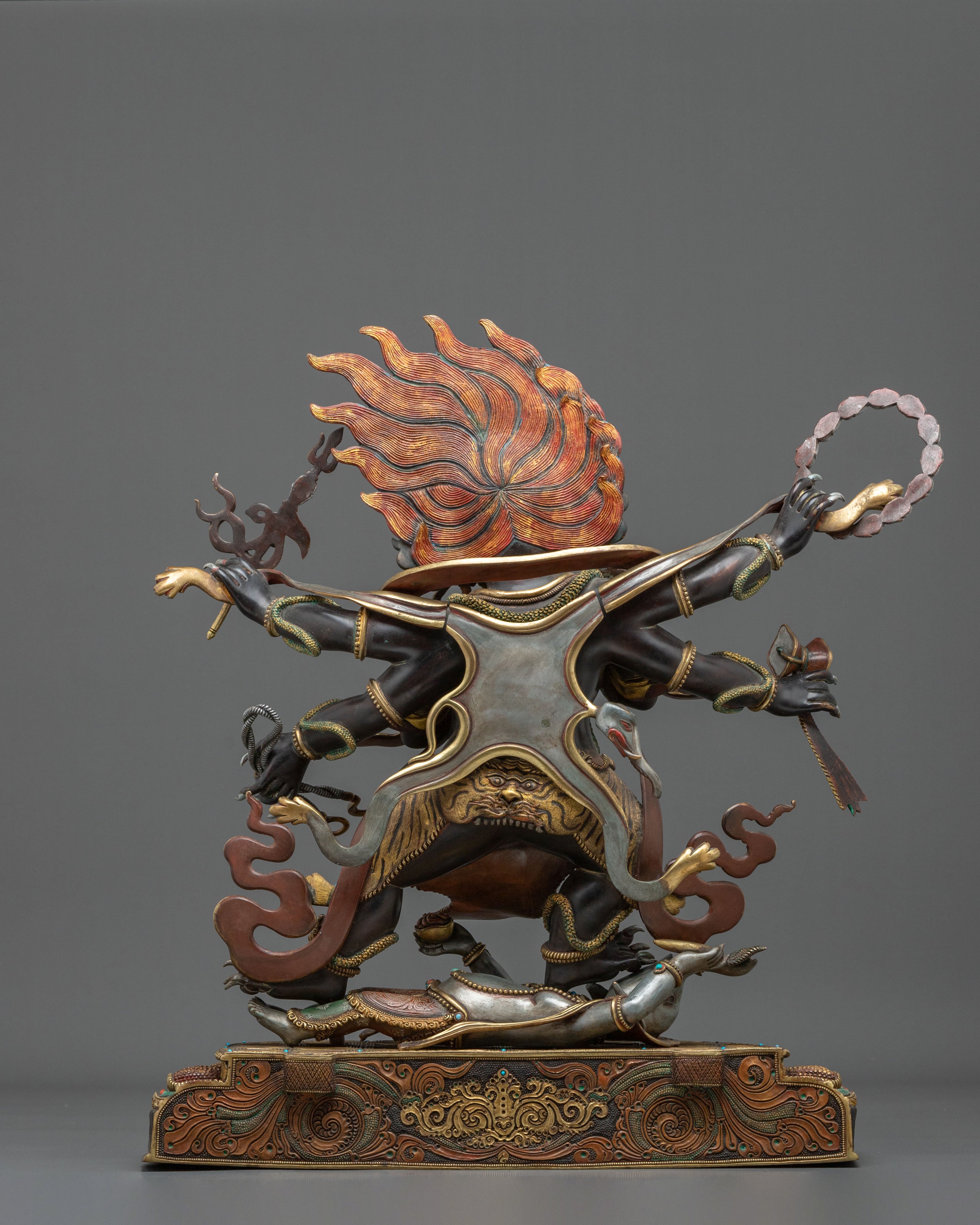 Six-Armed Mahakala Statue of Protection | Wrathful Deity
