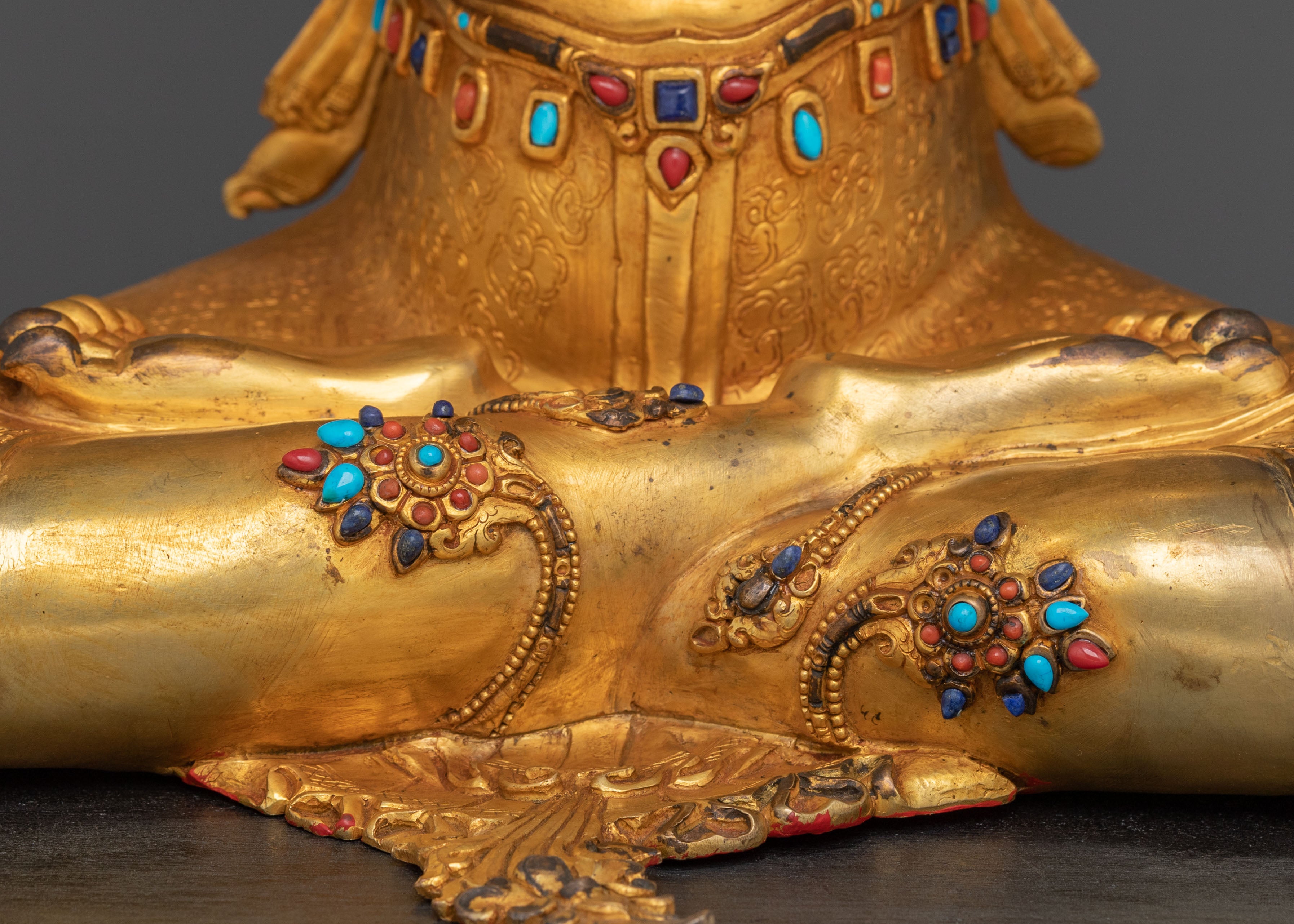 24k Gold Gilded Vajradhara Statue |  Primordial Buddha of Vajrayana Buddhism