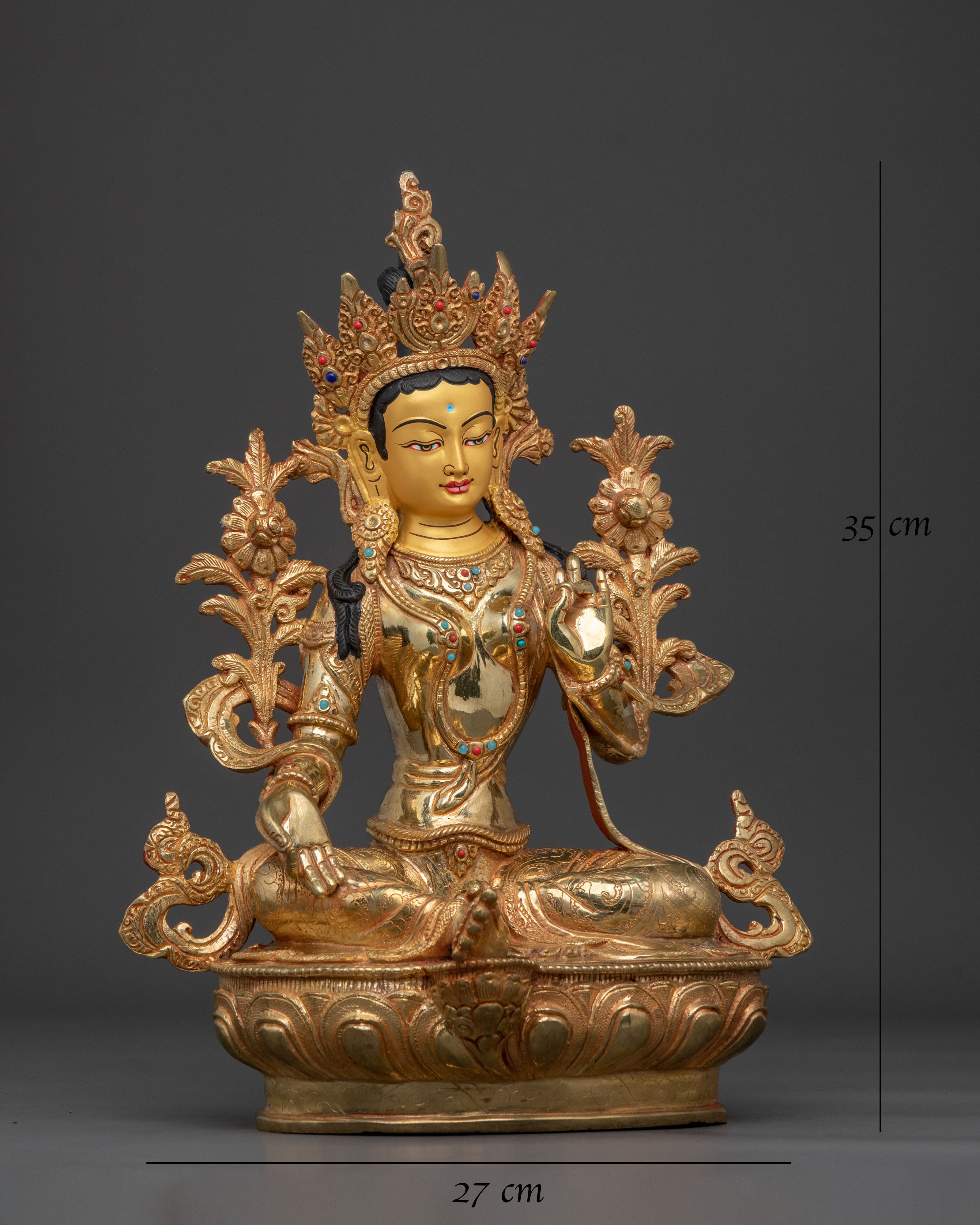 Compassion Green Tara Statue | Home Decor