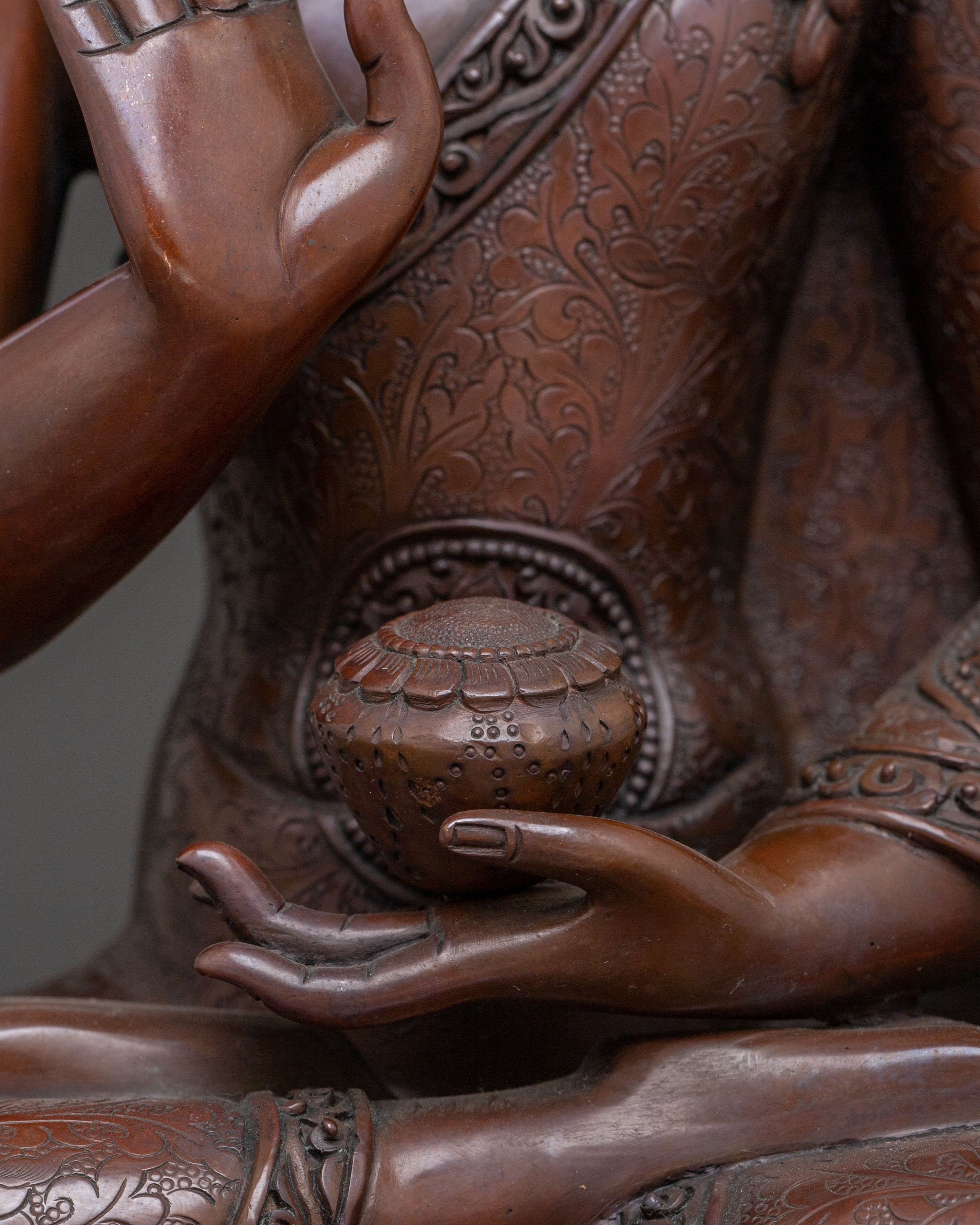 Statue of Amogasiddhi Dhyani Buddha | Wisdom Buddha