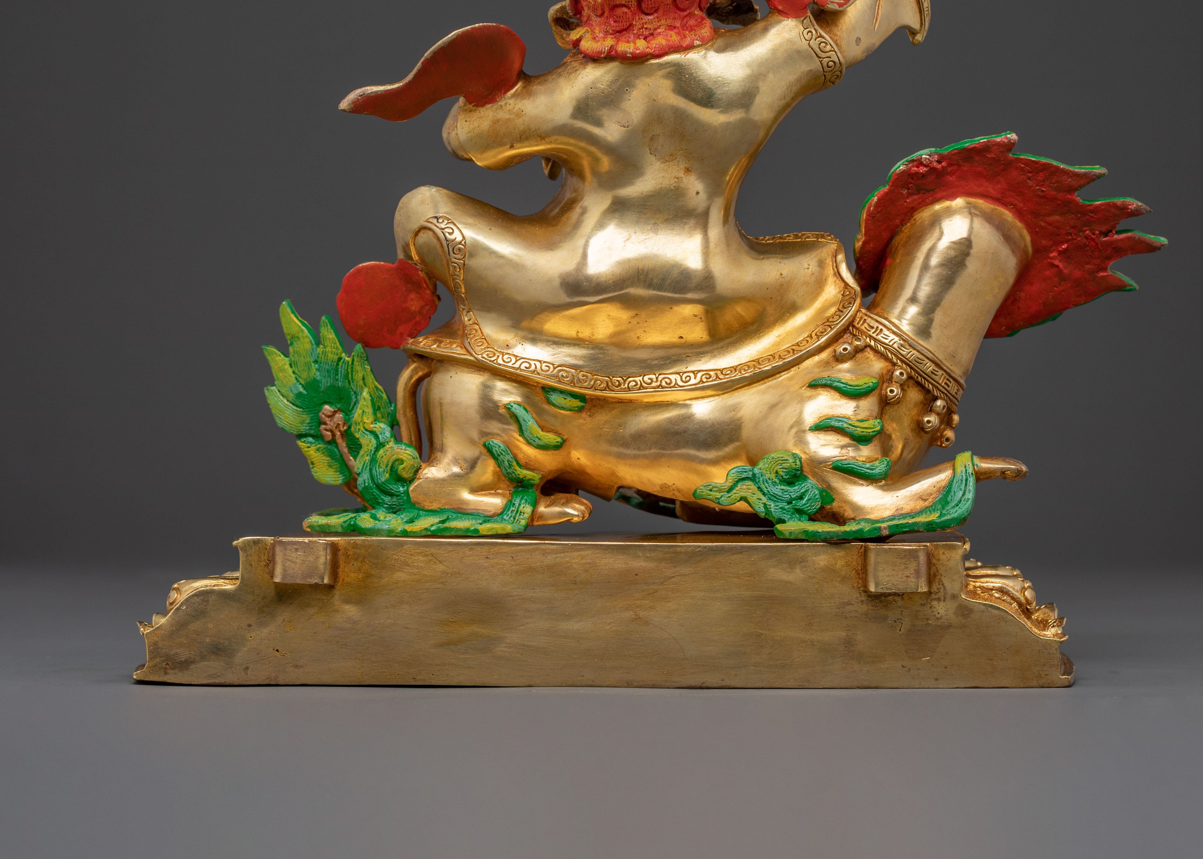 Dorje Legpa Vibrant Copper Statue