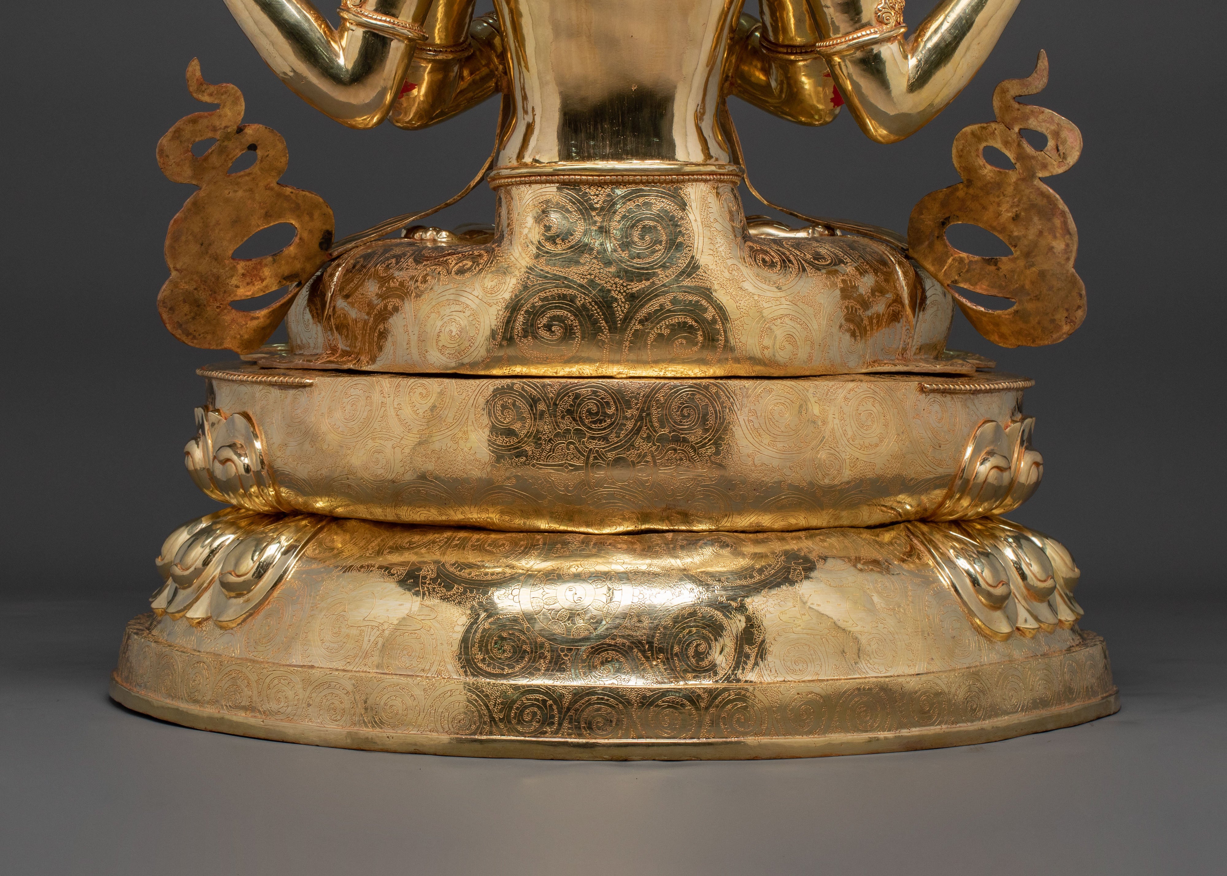 Chenrezig Tibetan Compassion Statue | Buddhist Sacred Altar Decor