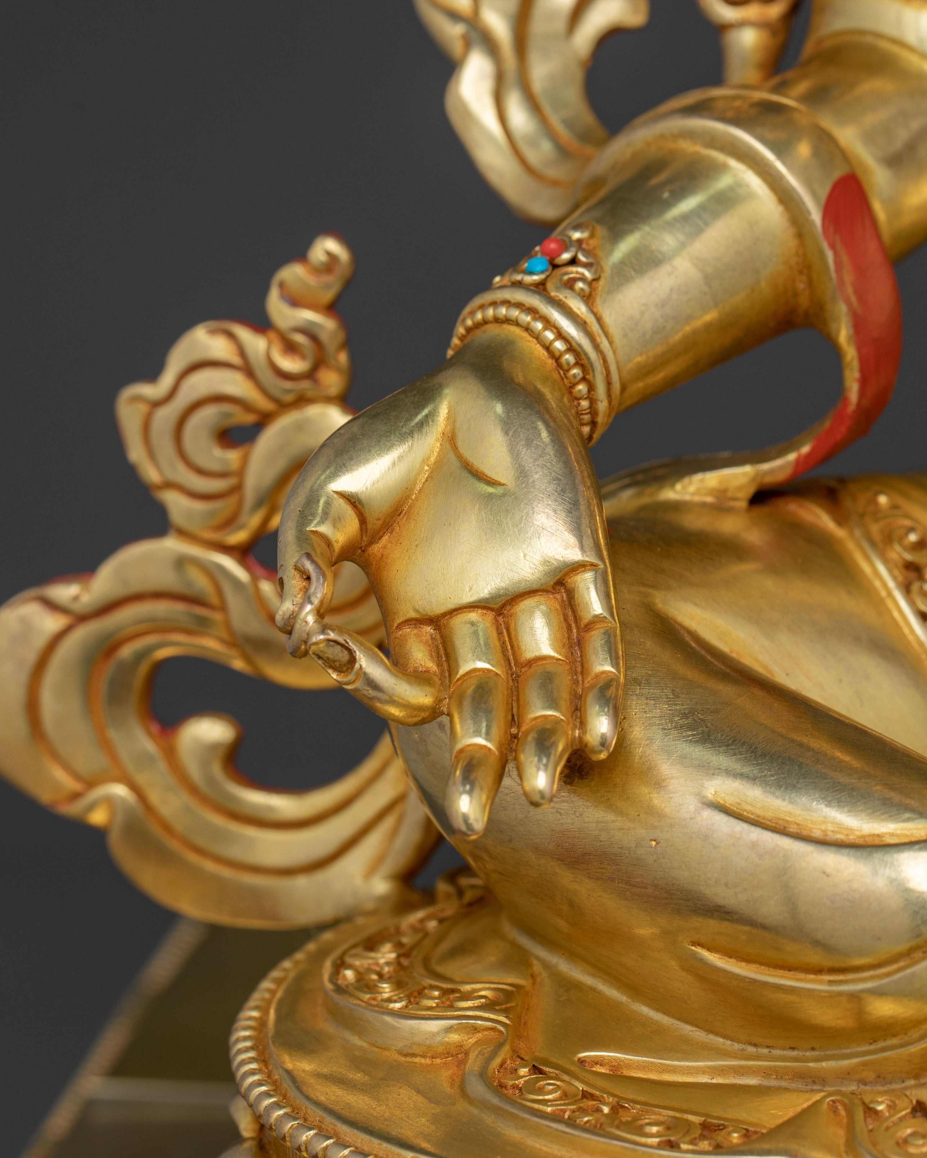 Green Tara Sacred Himalayan Statue | Buddhist Altar Decor