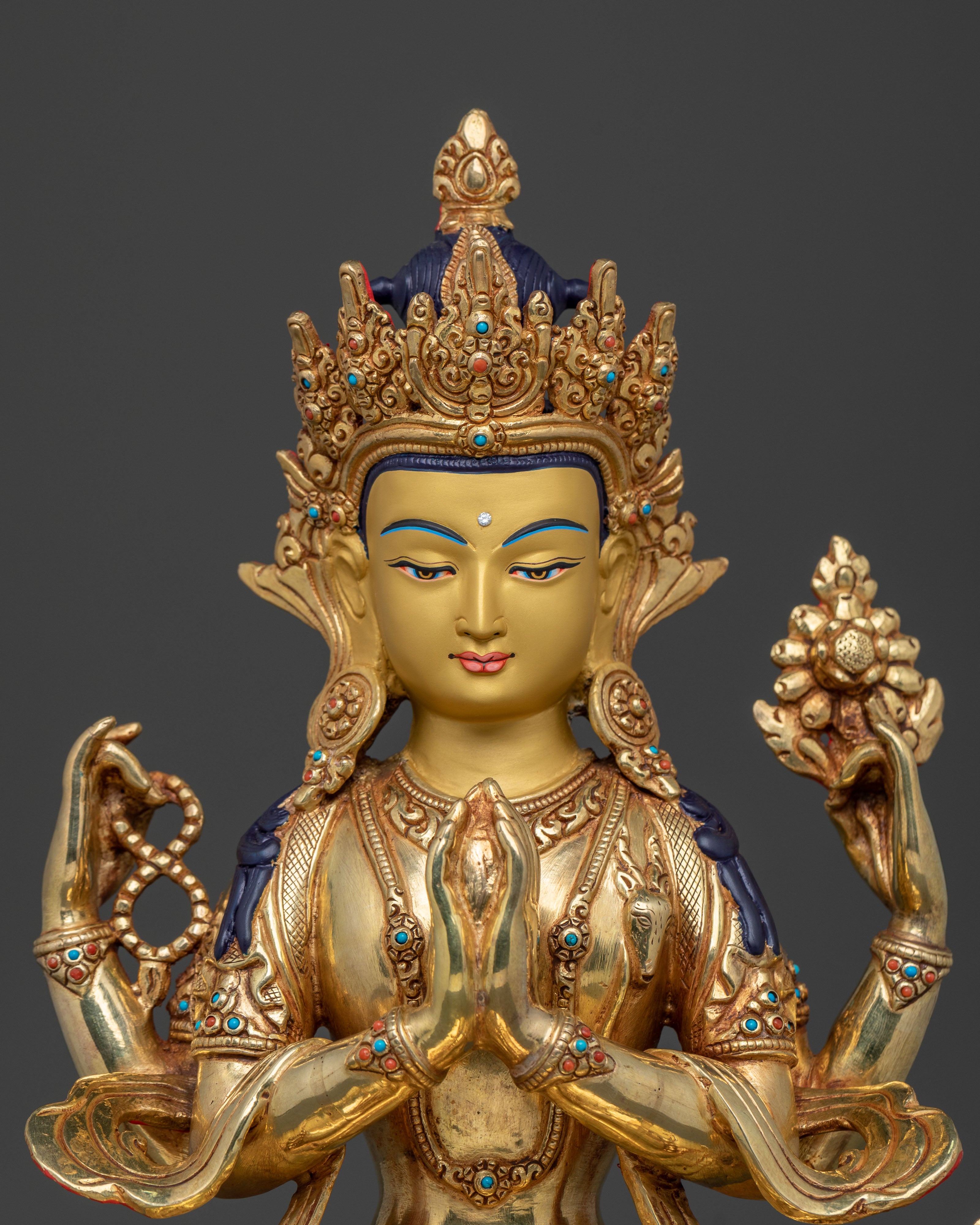 Chenrezig Sculpture: Compassionate Bodhisattva