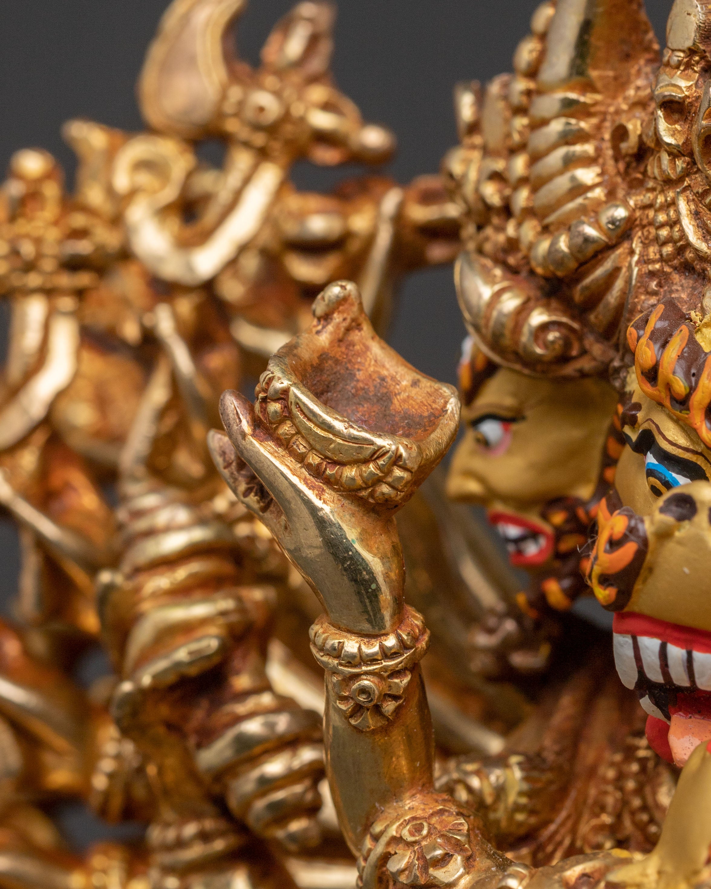 Destroyer of Death Yamantaka Statue – Handcrafted Copper Masterpiece