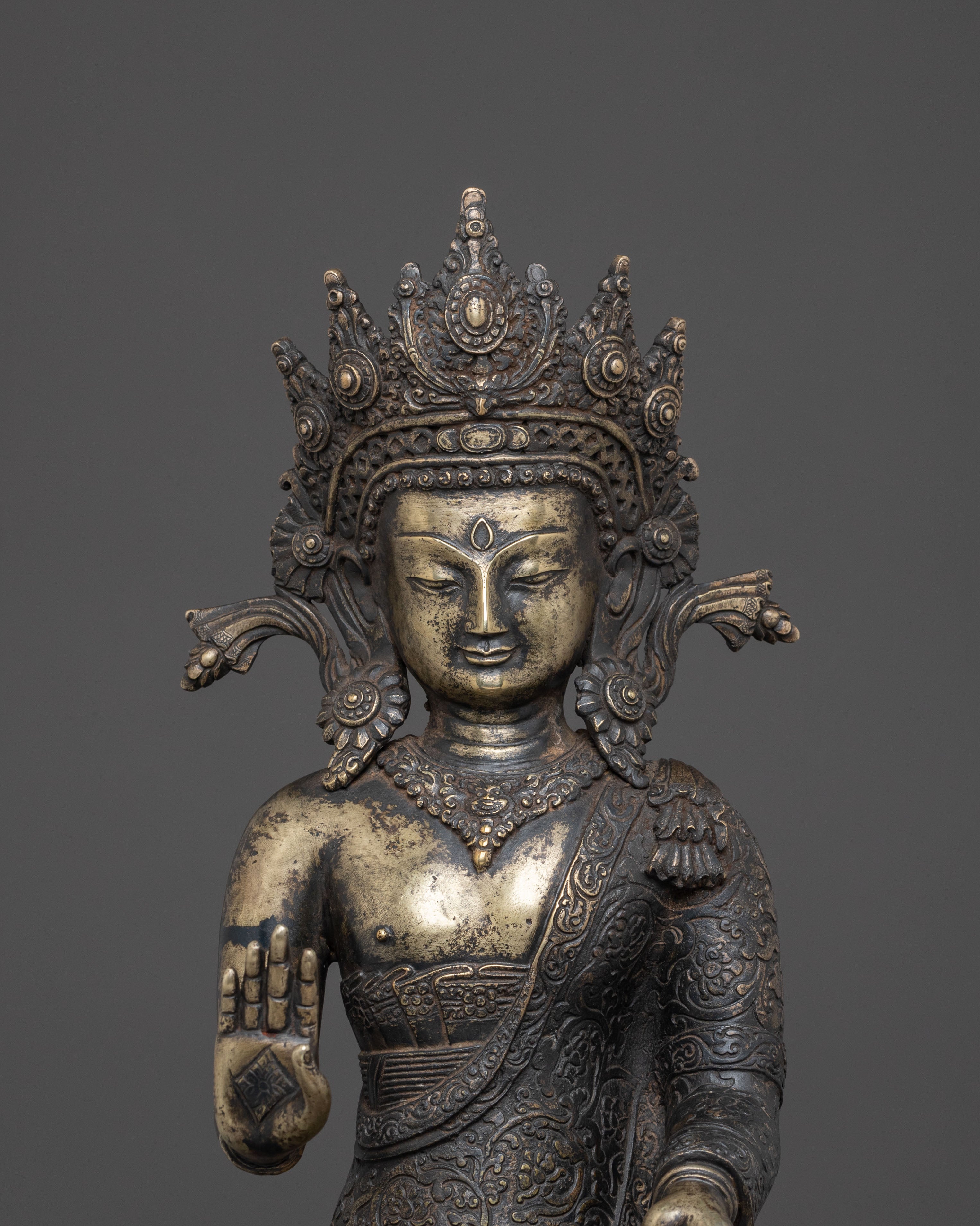 Dipankara Buddha Blessing Statue for Decor