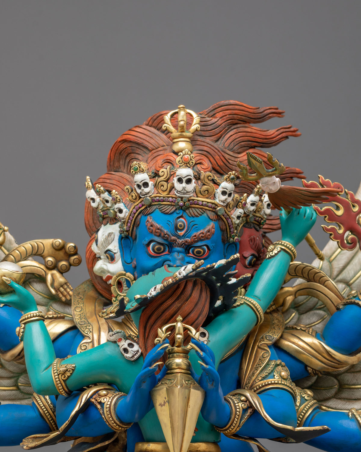 Buddhist Statue of Vajrakilaya | Wrathful Deity for Removing Obstacles