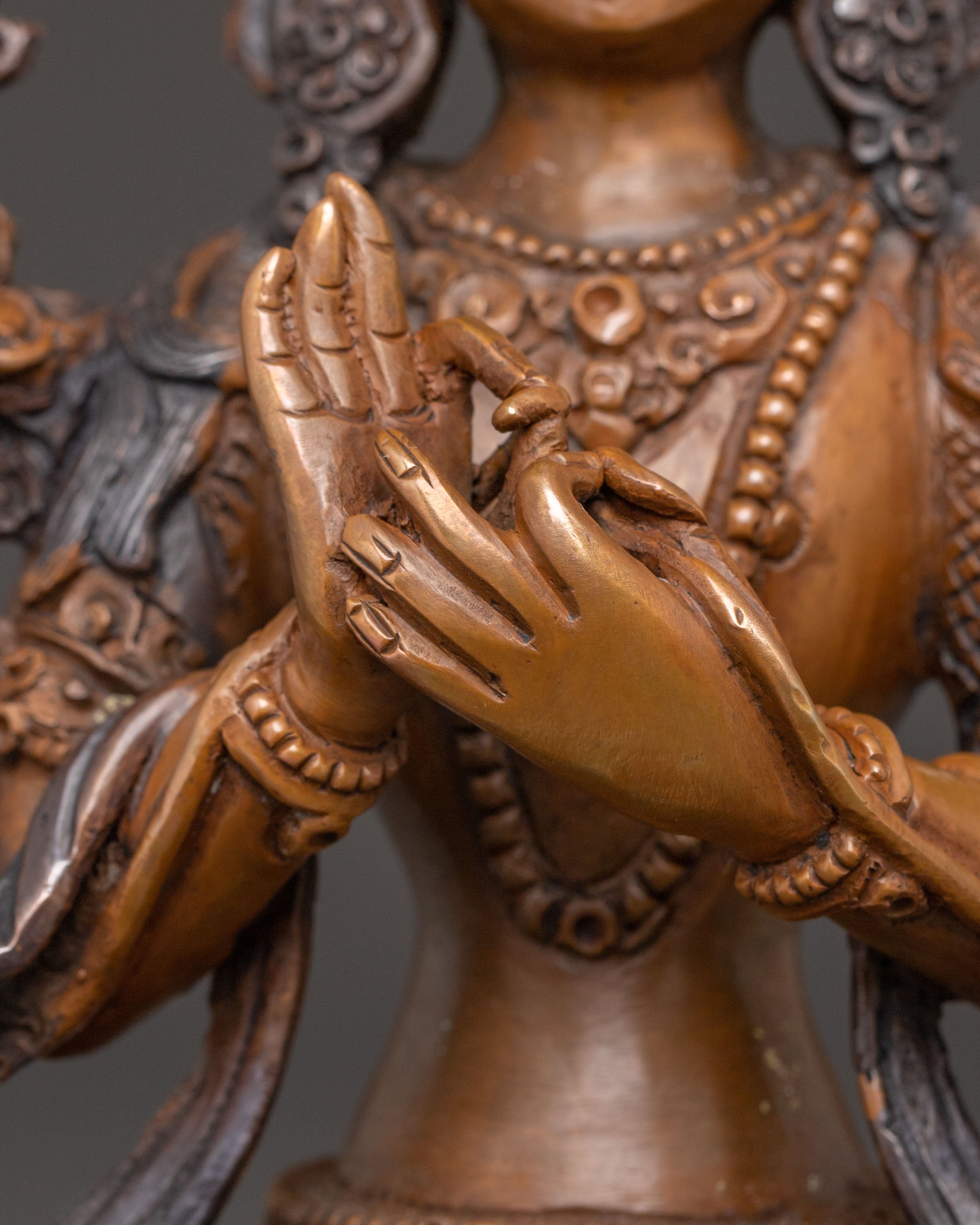 Handmade Maitreya Buddha Oxidized Statue | Symbol of Future Enlightenment