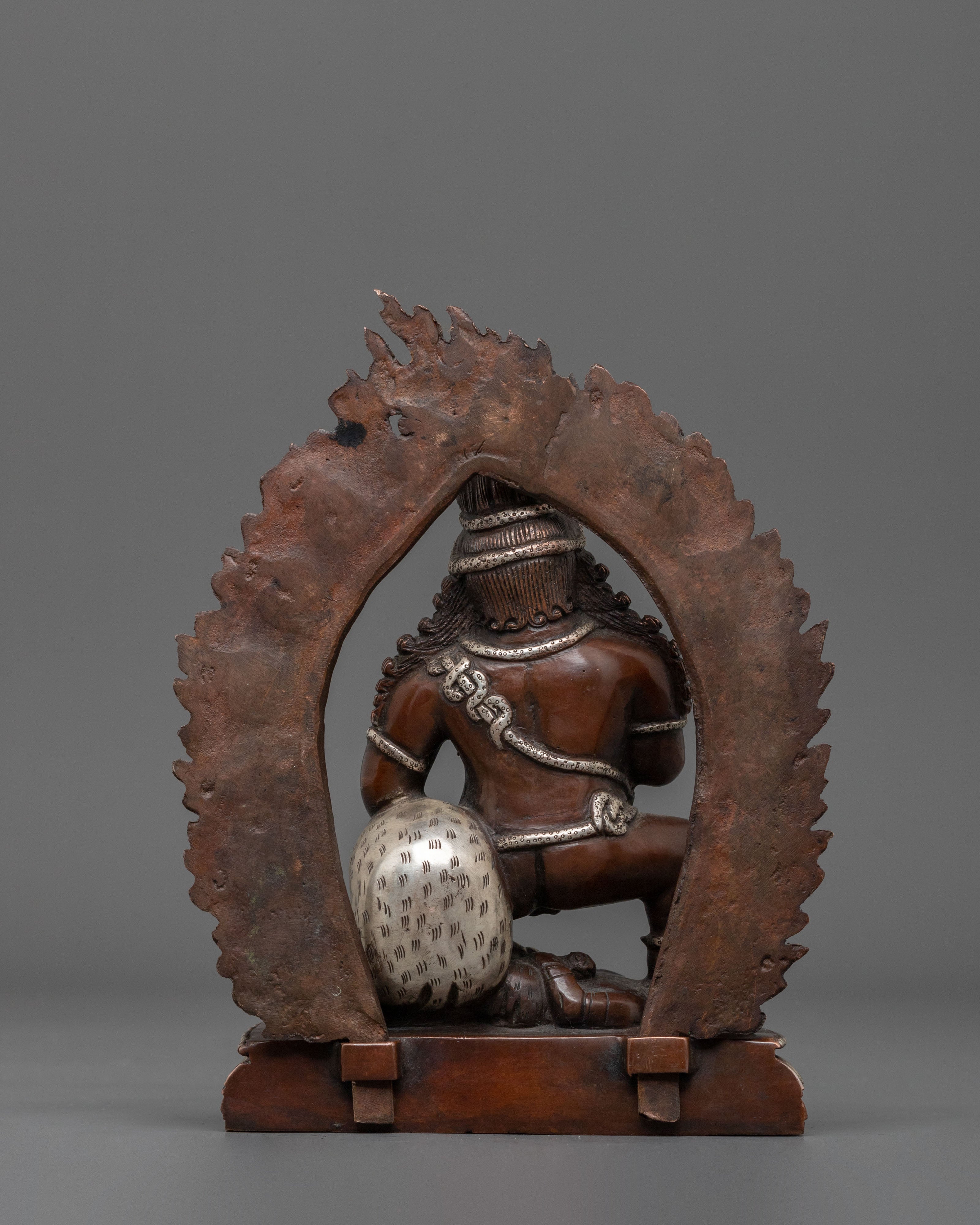 Black Dzambhala Handcrafted Oxidized Copper Statue