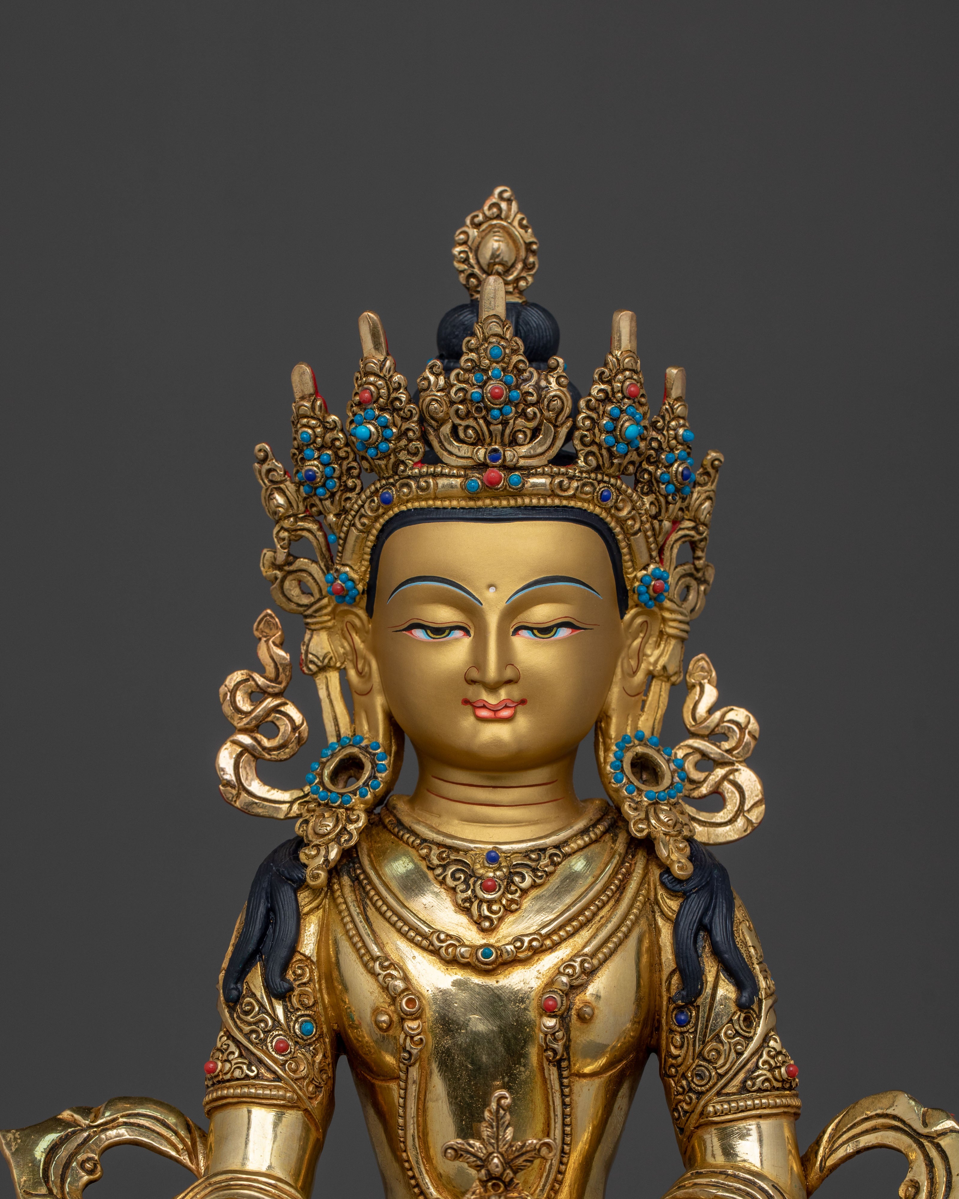 Kshitigarbha Tibetan Sculpture: Bodhisattva of Compassion
