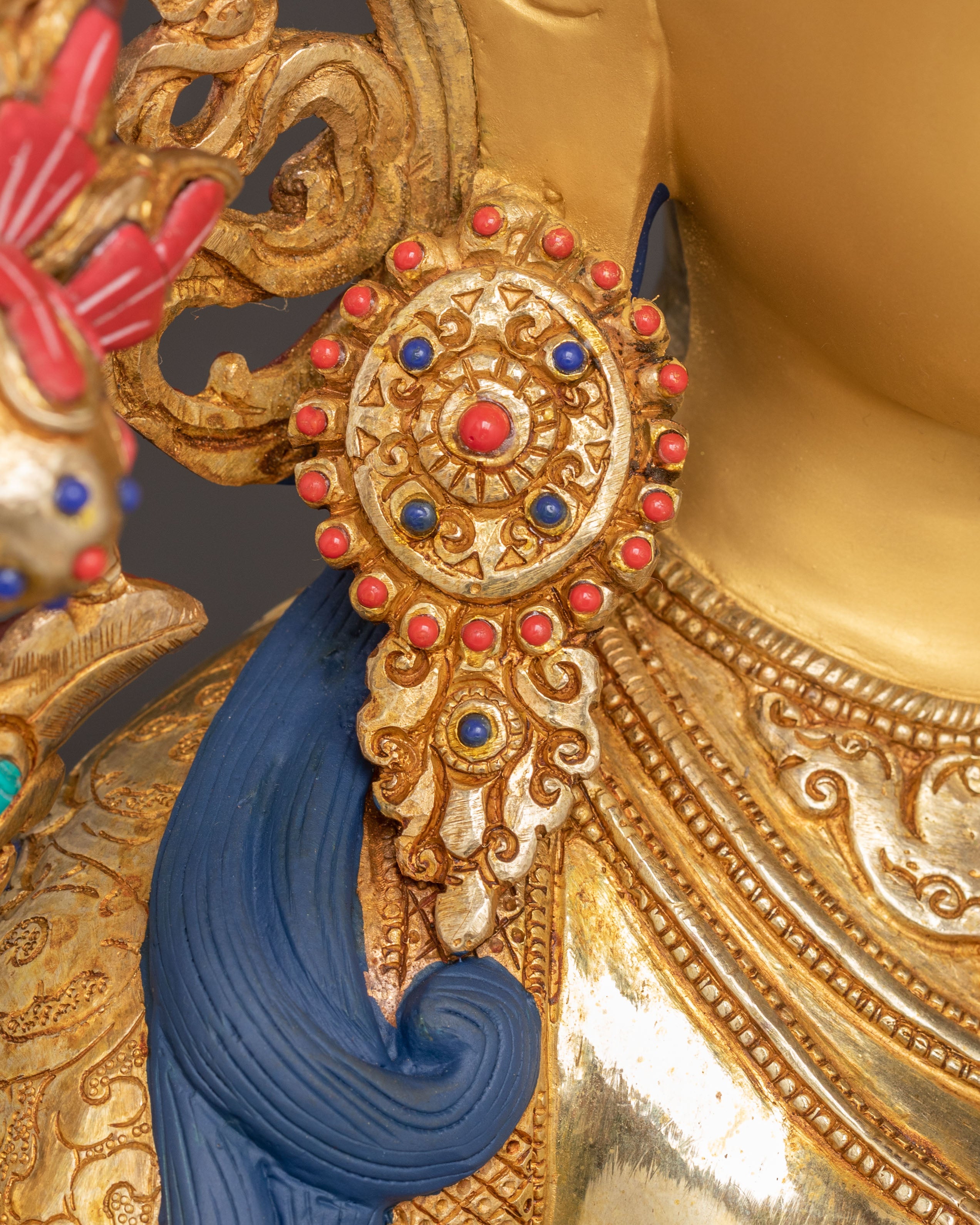 Handmade Serene Sculpture of Mother Green Tara | Divine Feminine Protector