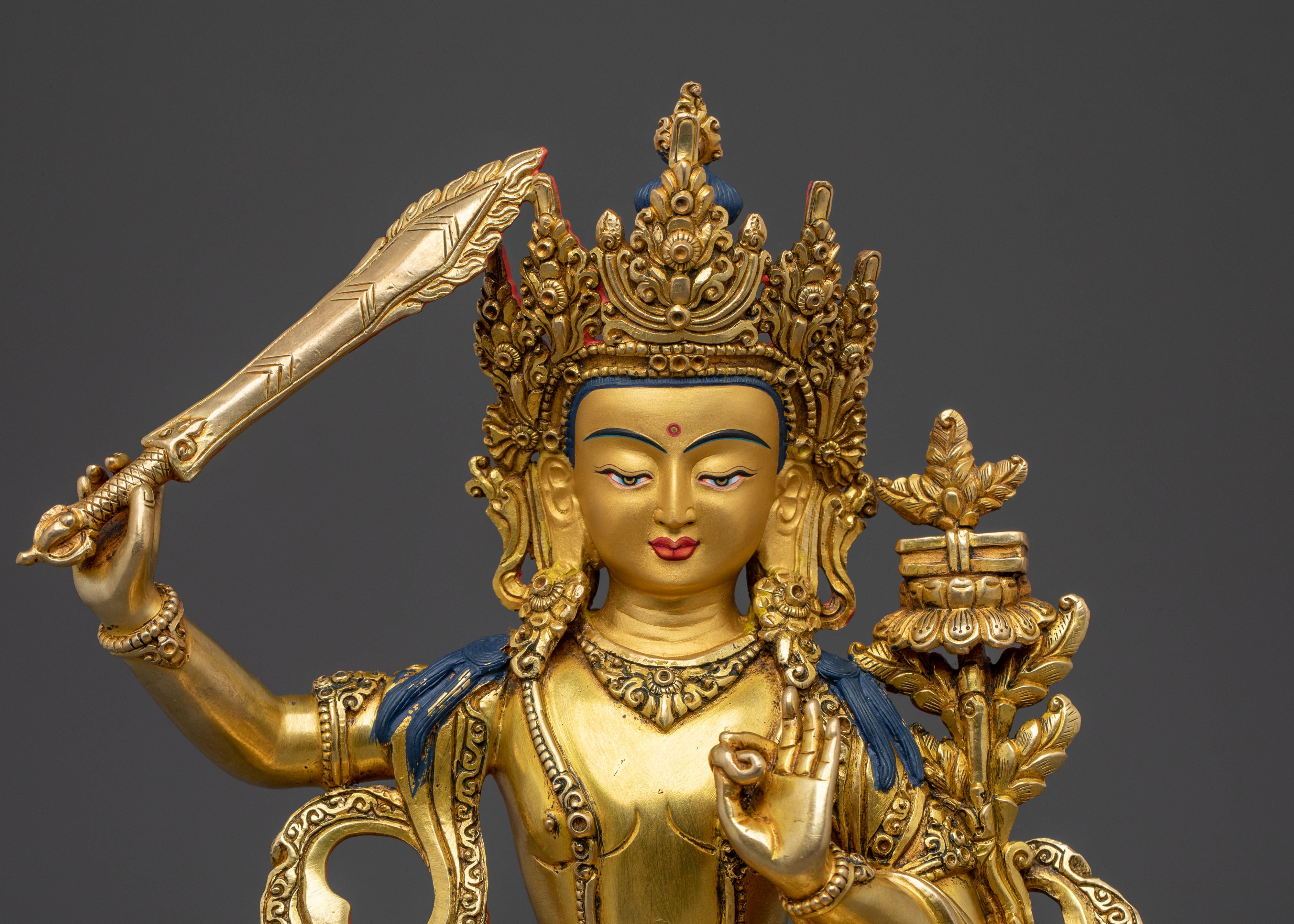 Tibetan Manjushri Wisdom Statue