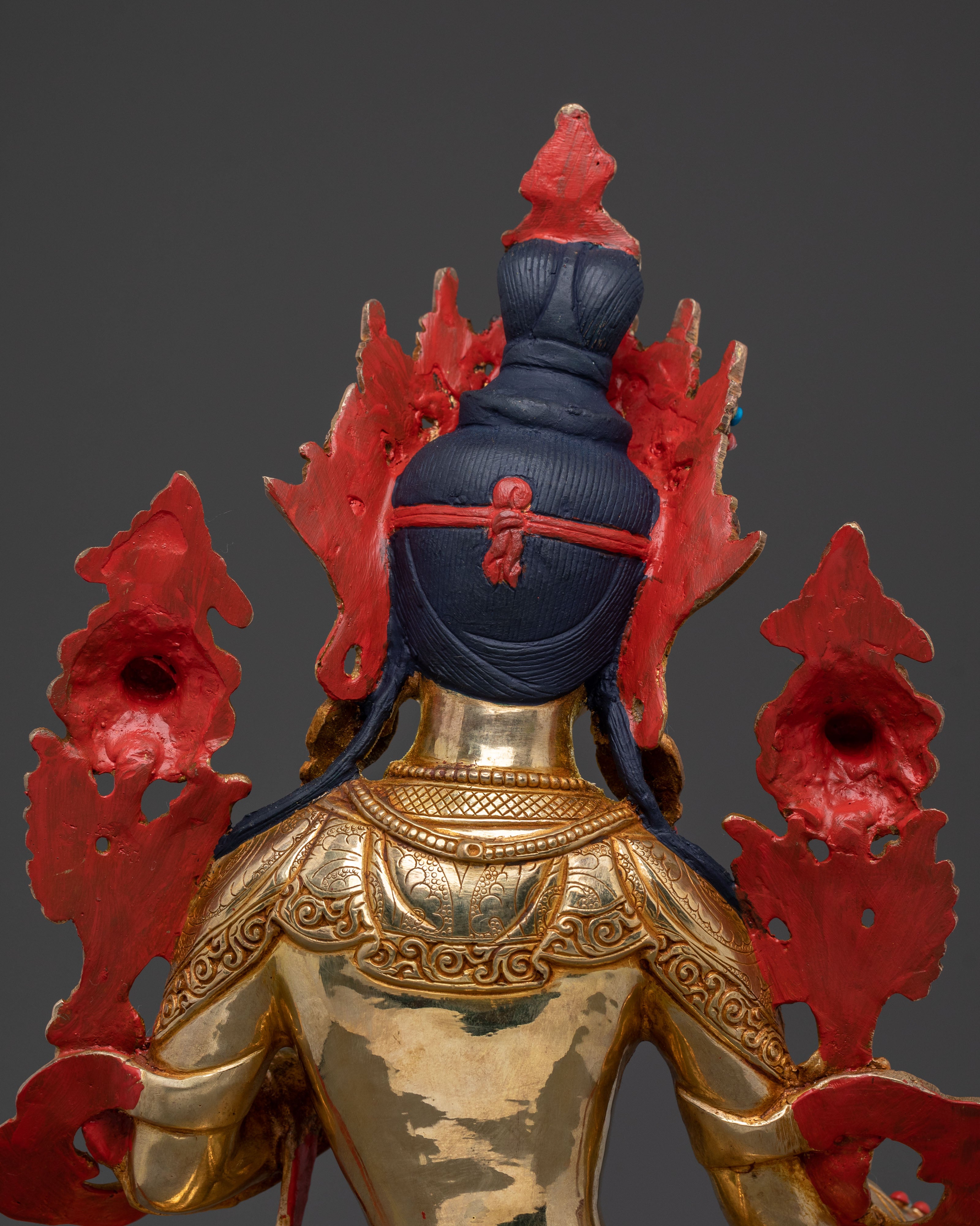 Protector Green Tara Sculpture: Home Decor