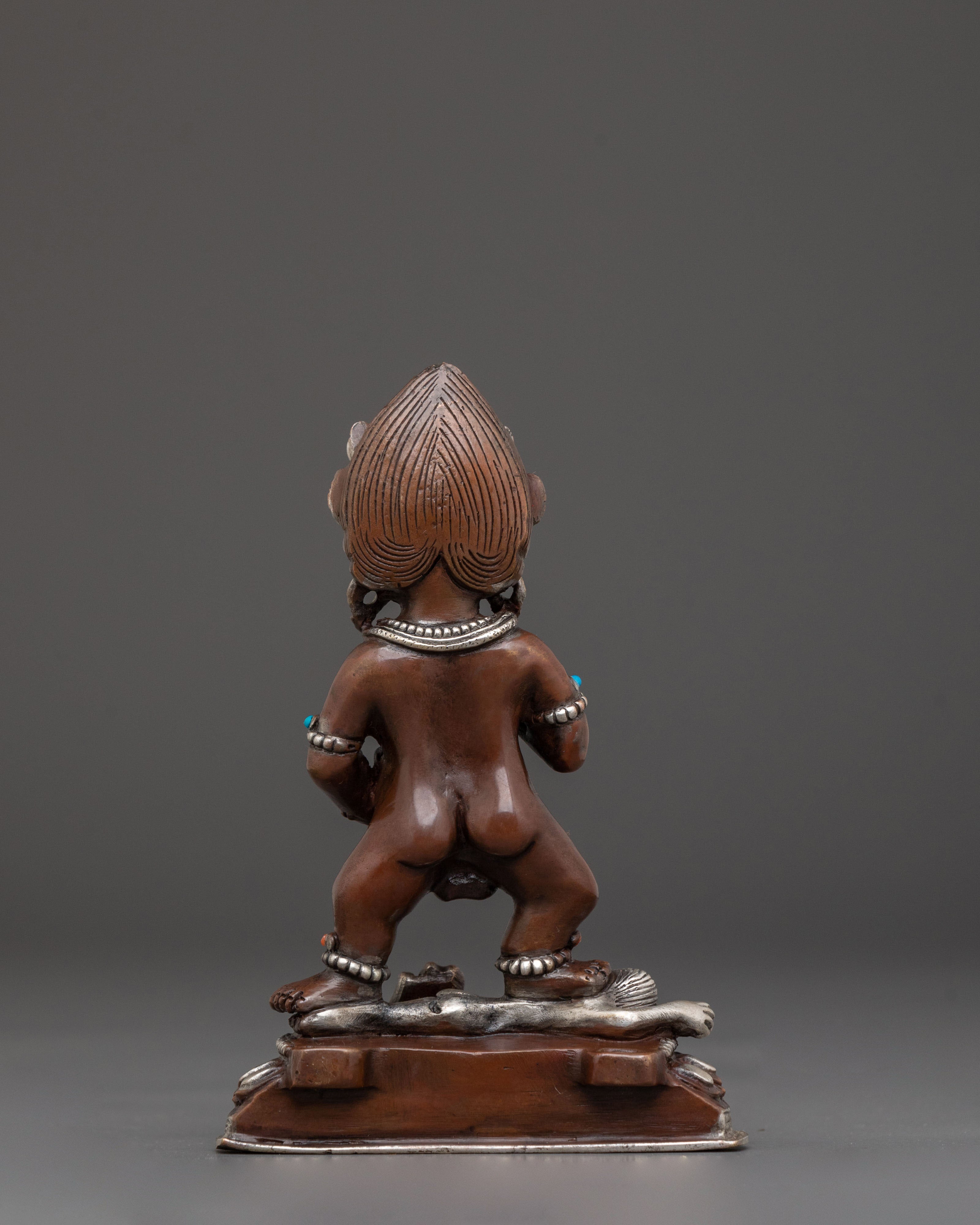 Black Dzambhala Sculpture | Wealth Deity