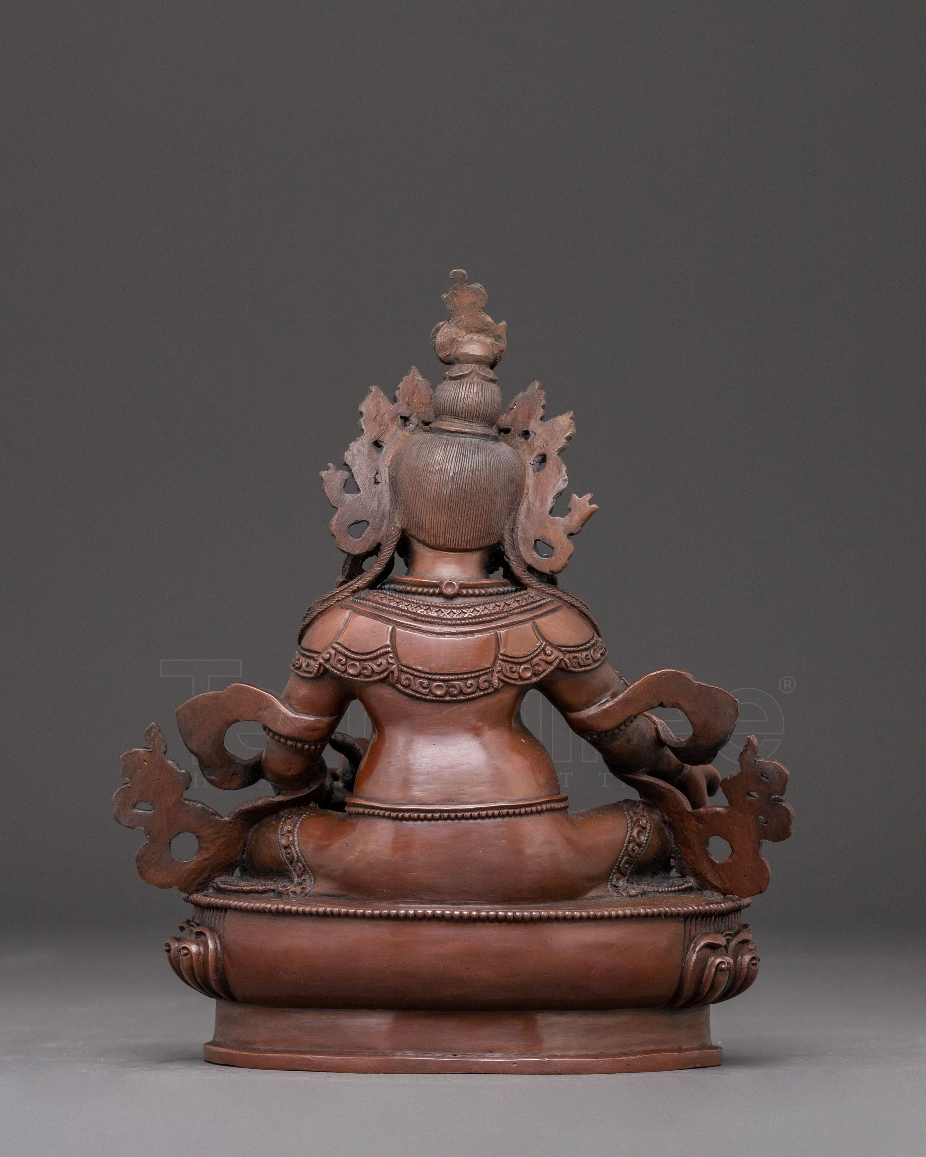 Dzambhala Oxidized Statue of Wealth | Tibetan Buddhist Deity