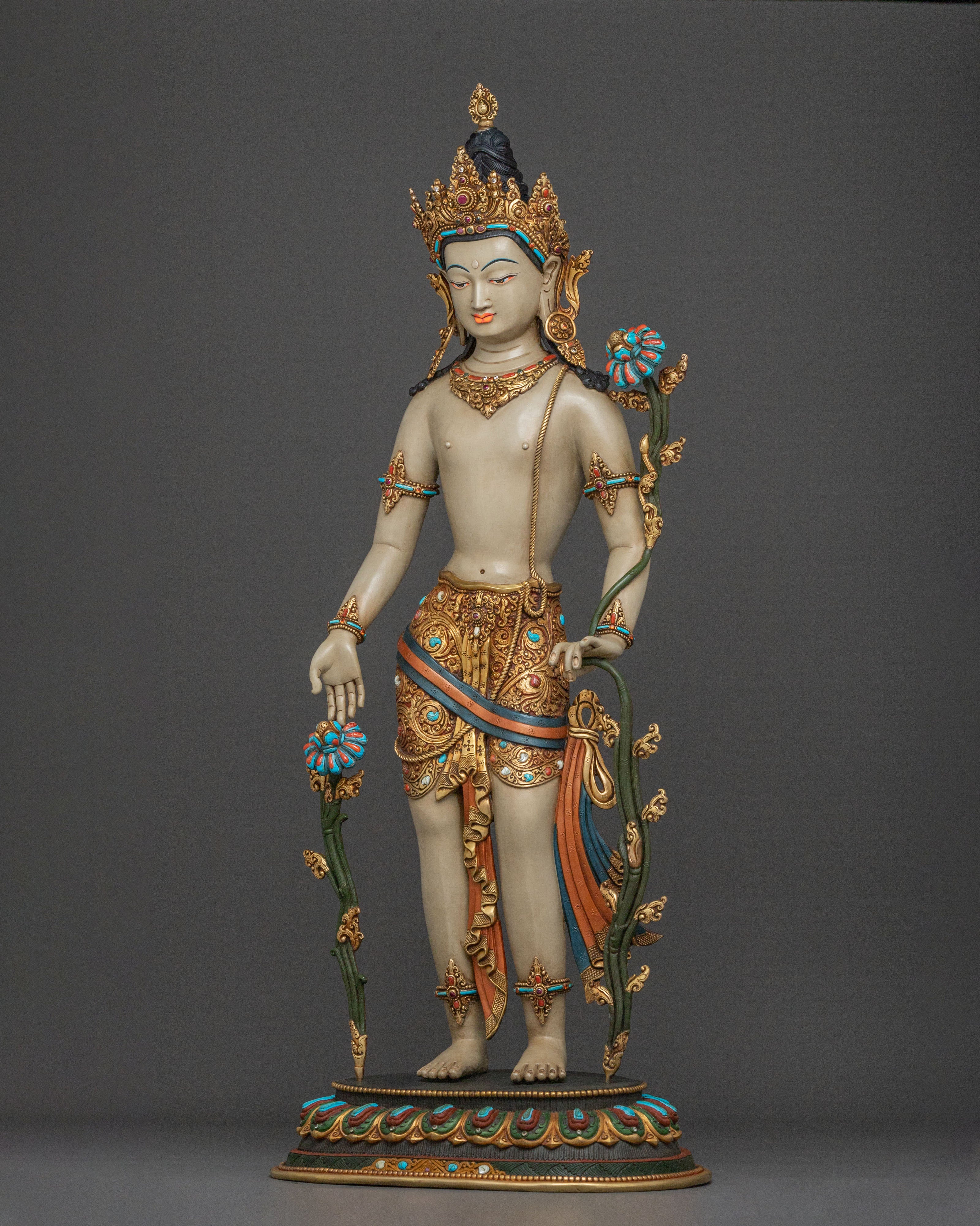 Handcrafted Padmapani Sacred Statue | Home Decor