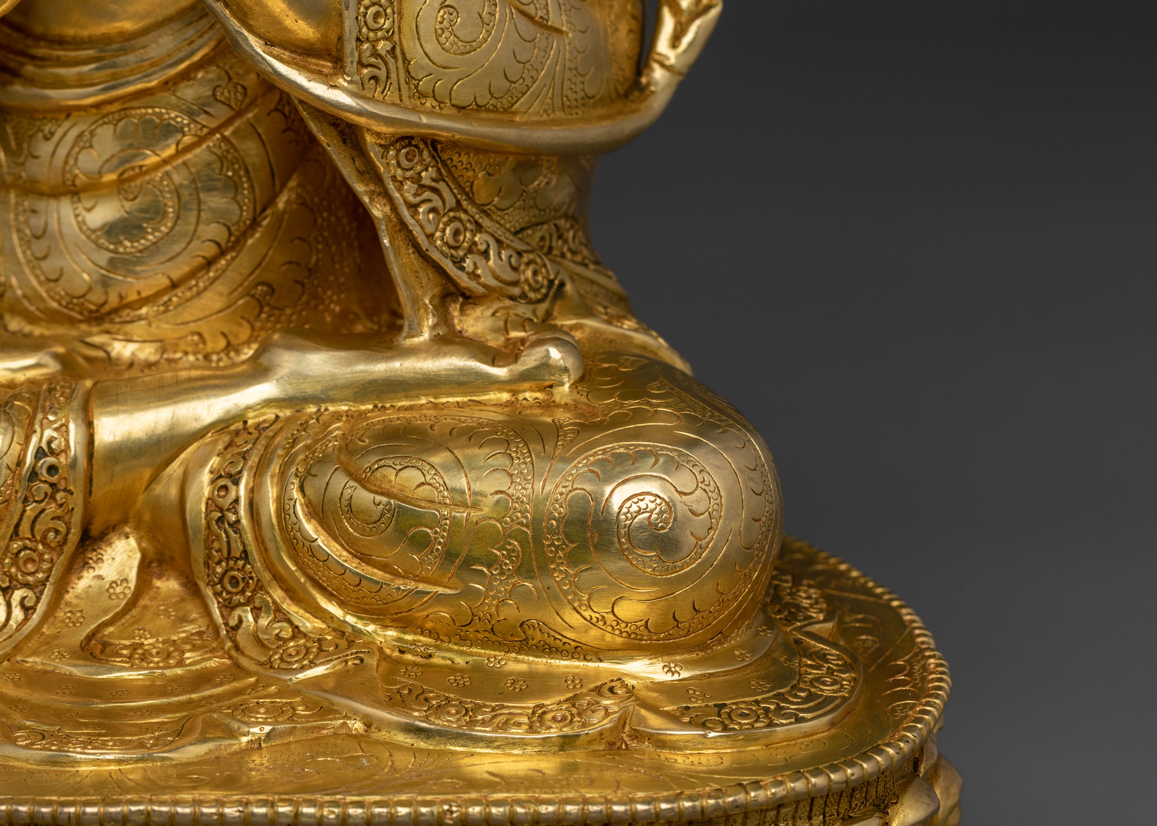 Tsongkhapa with Disciples Sculpture Set | Altar Home Decor