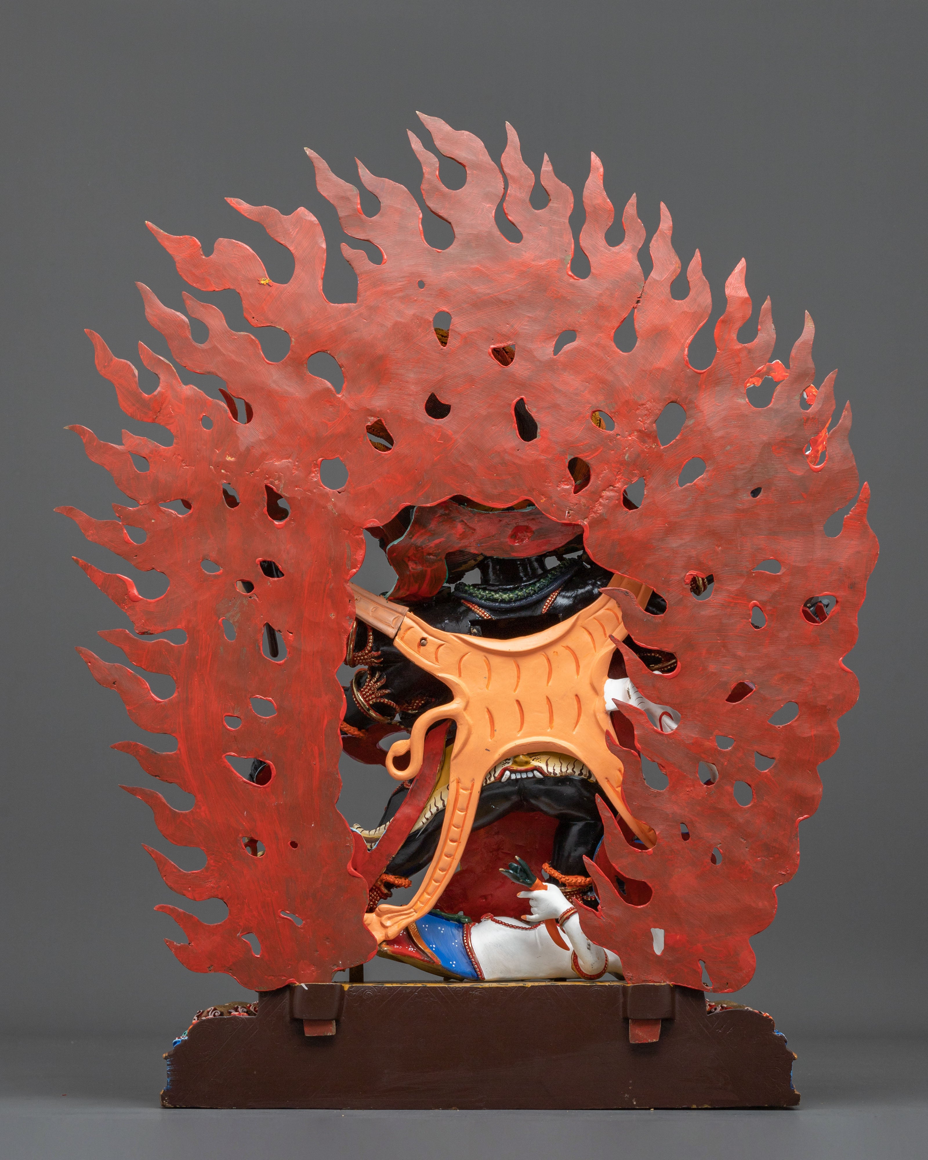 Six-Armed Mahakala Statue | Protector's Majestic Form