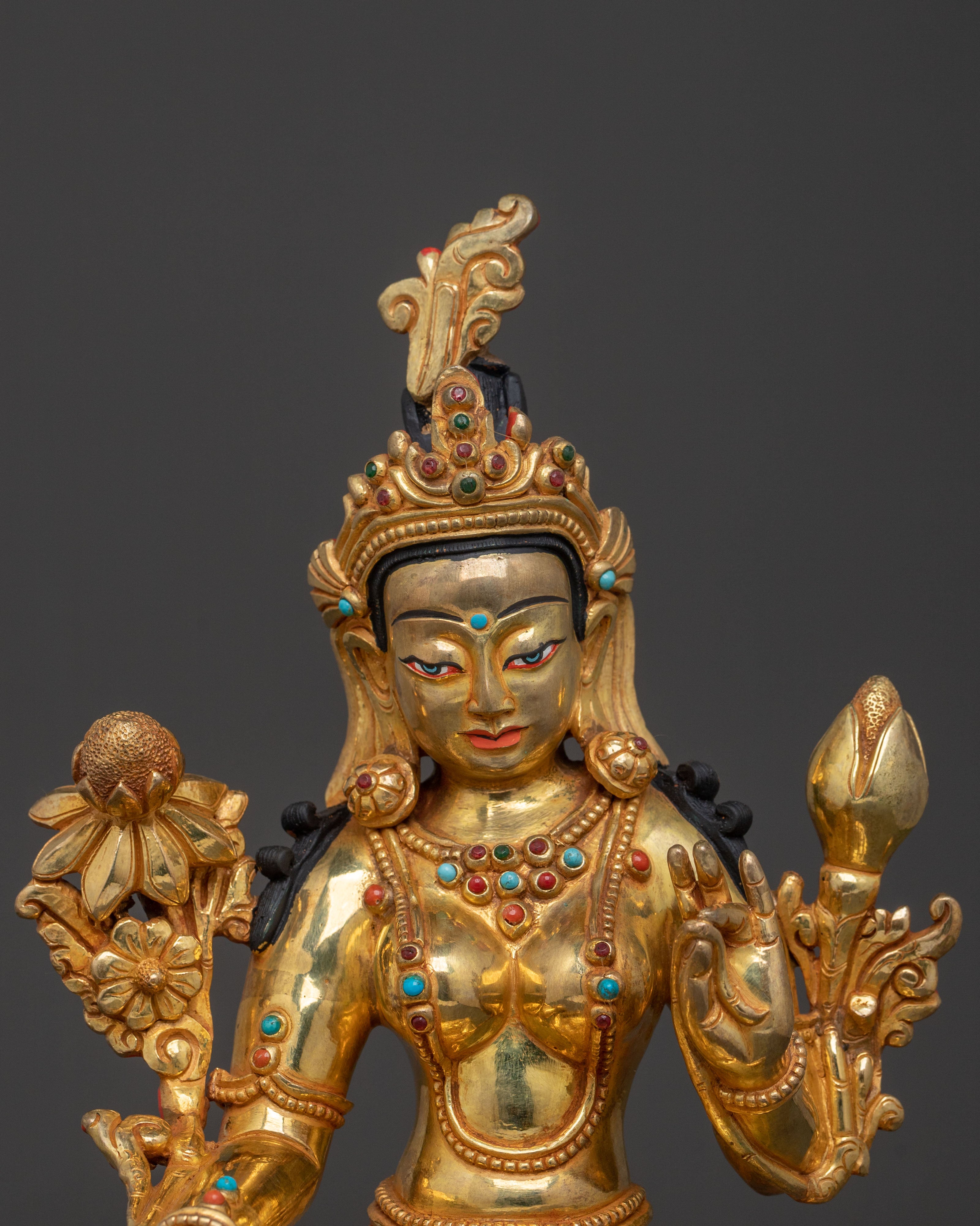 Green Tara Sacred Statue | Mother of Mercy