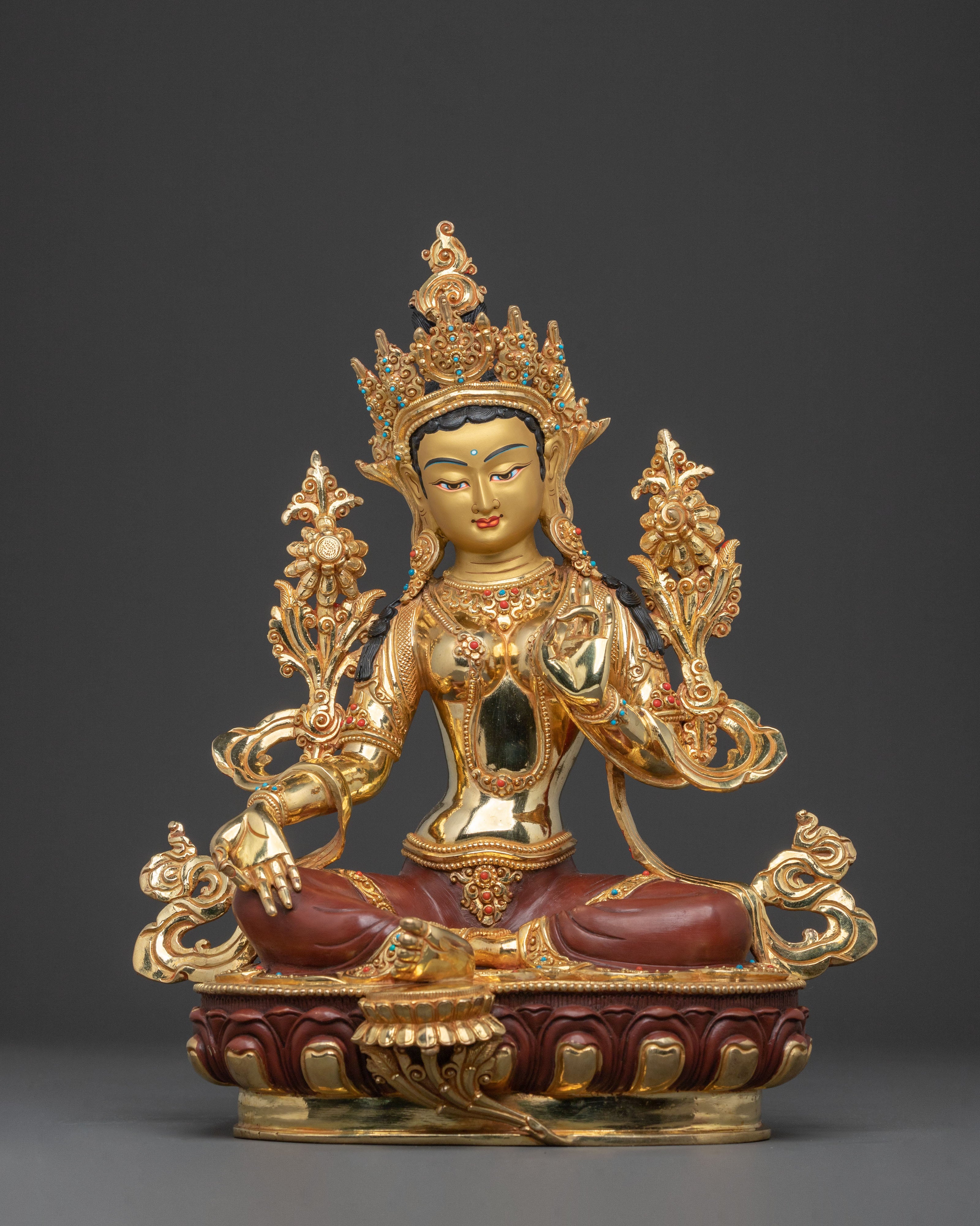Green Tara Statue