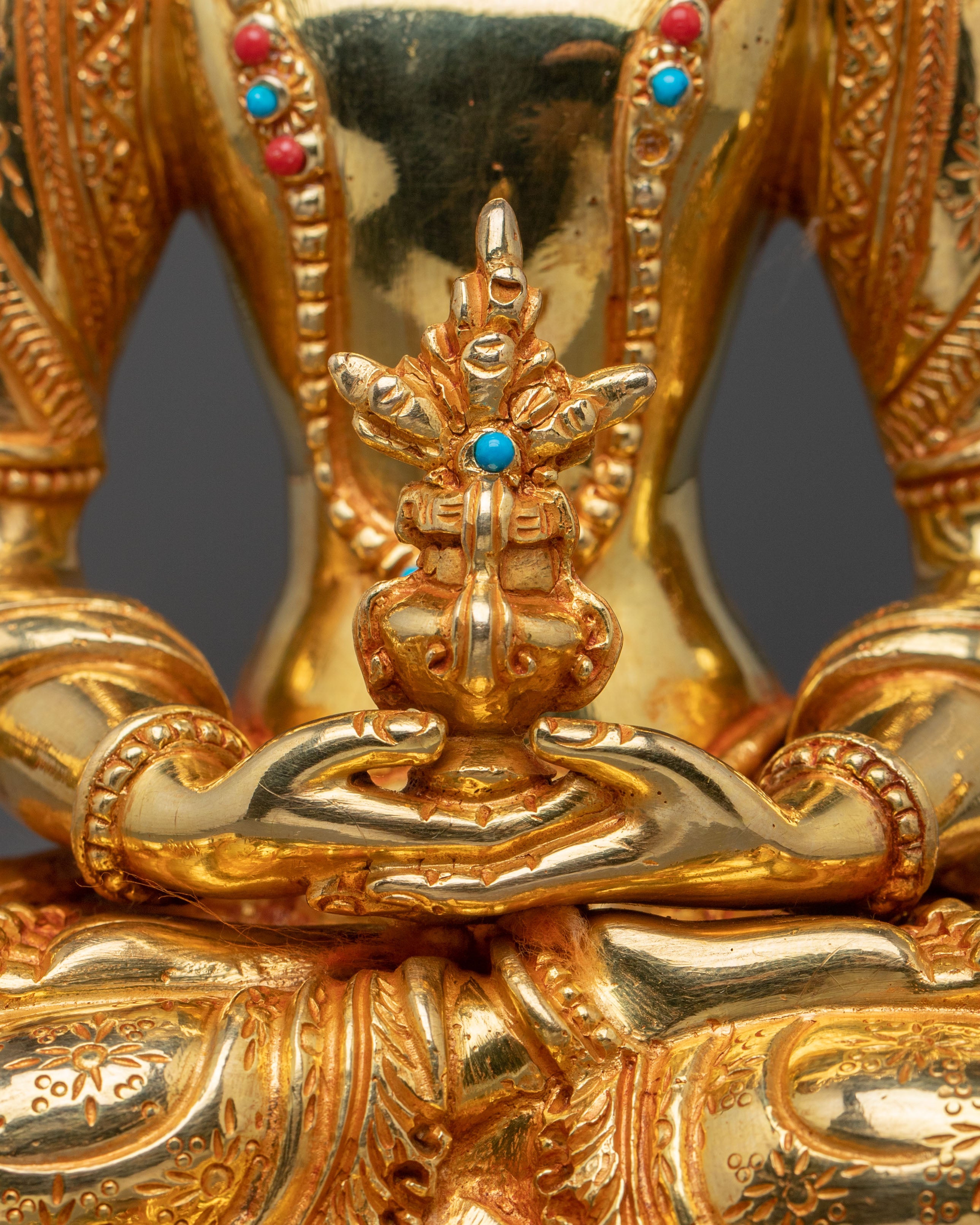 Divine Protection: Amitayus Buddha of Long Life Handmade Statue