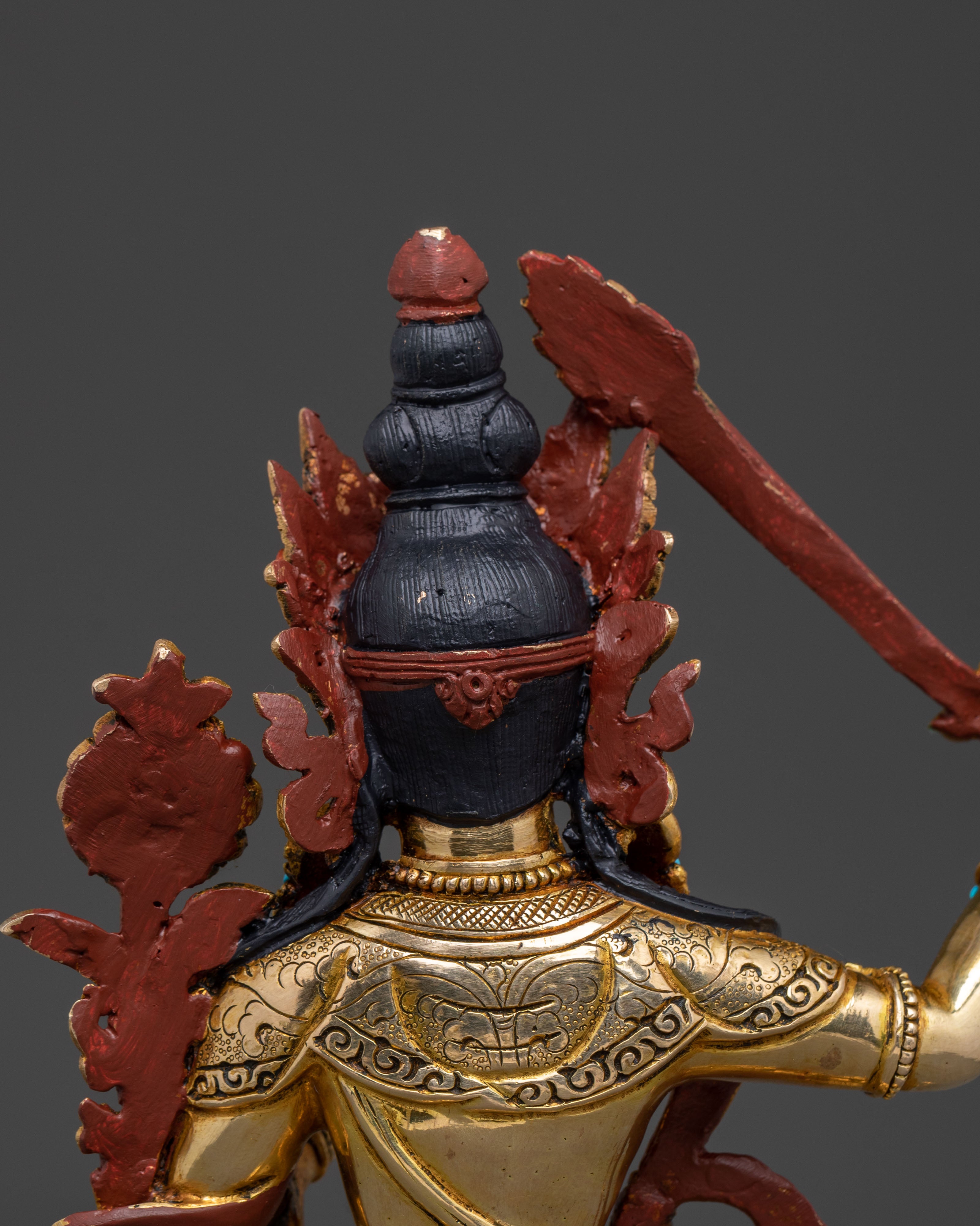 Manjushri Golden Statue | Sacred Home Decor