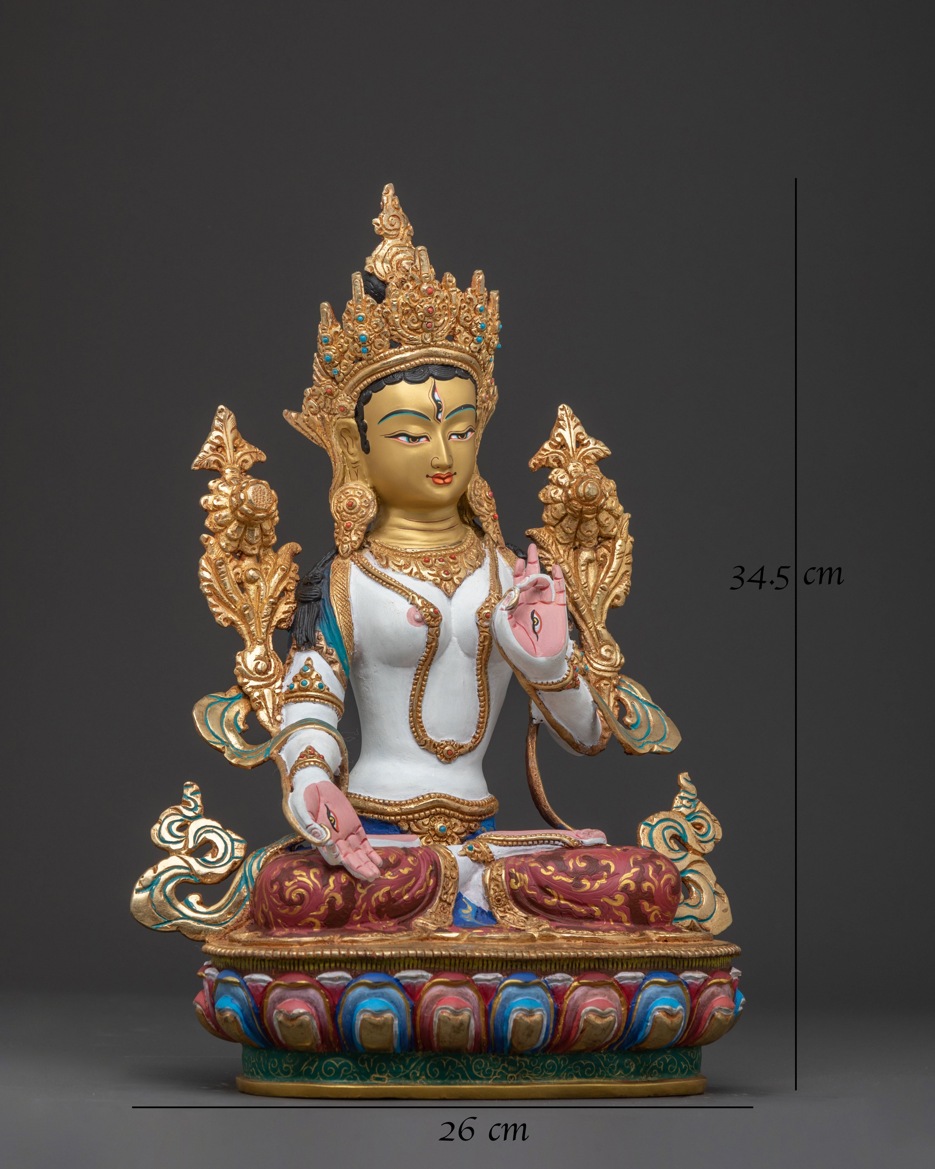 Sita Tara Copper Statue: Meditation Decor