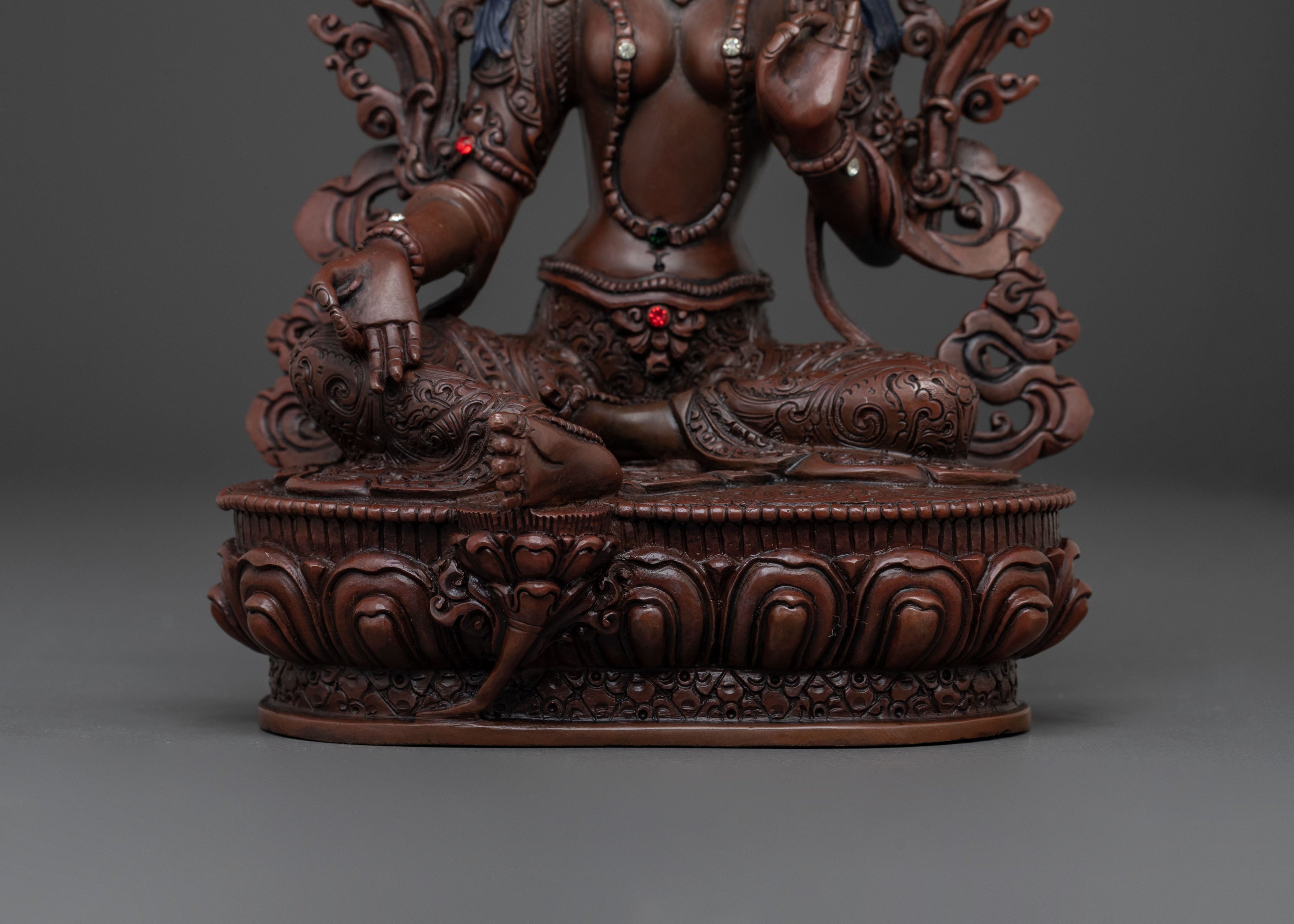 Green Tara Sacred Statue of Protection | Goddess of Compassion