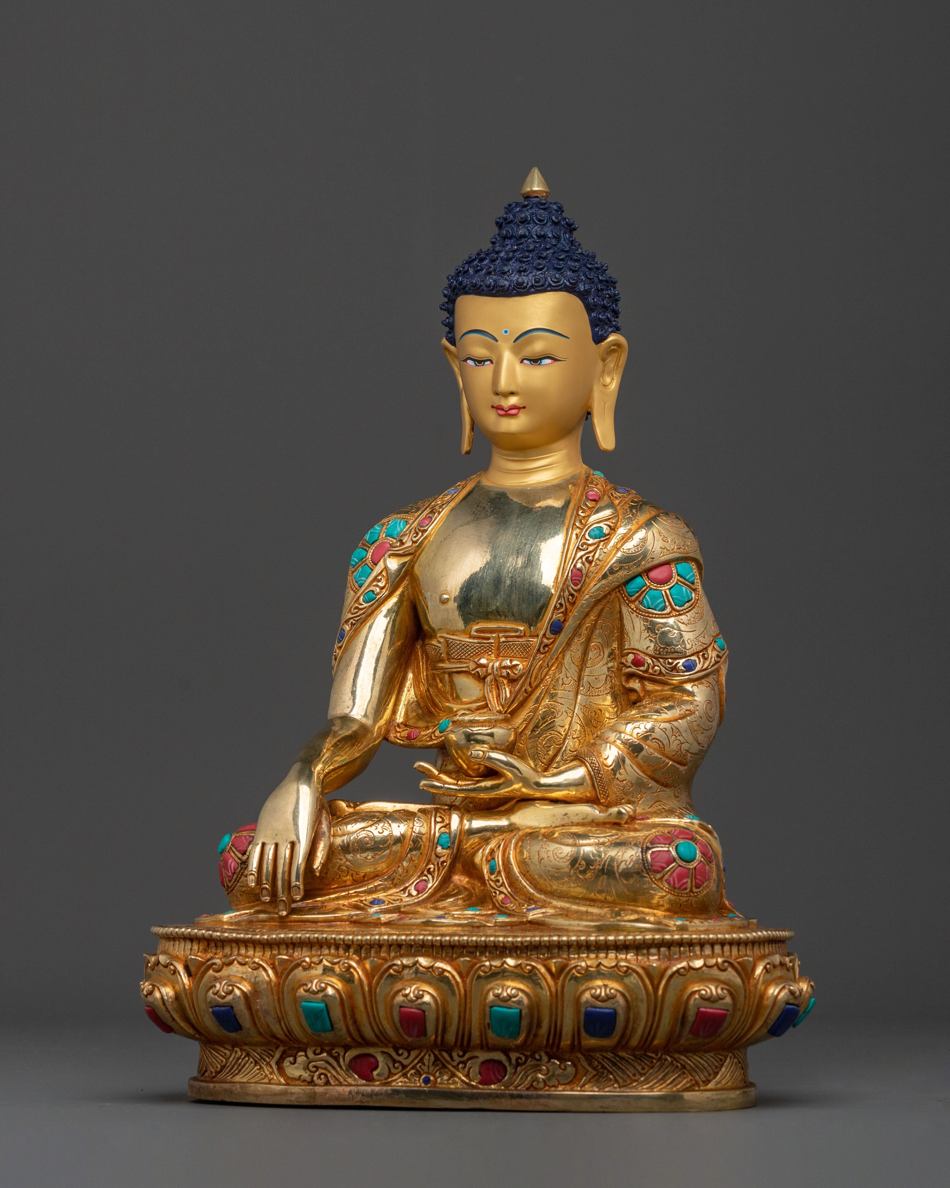 Tibetan Shakyamuni Buddha Altar Statue | Historical Buddha of Enlightenment