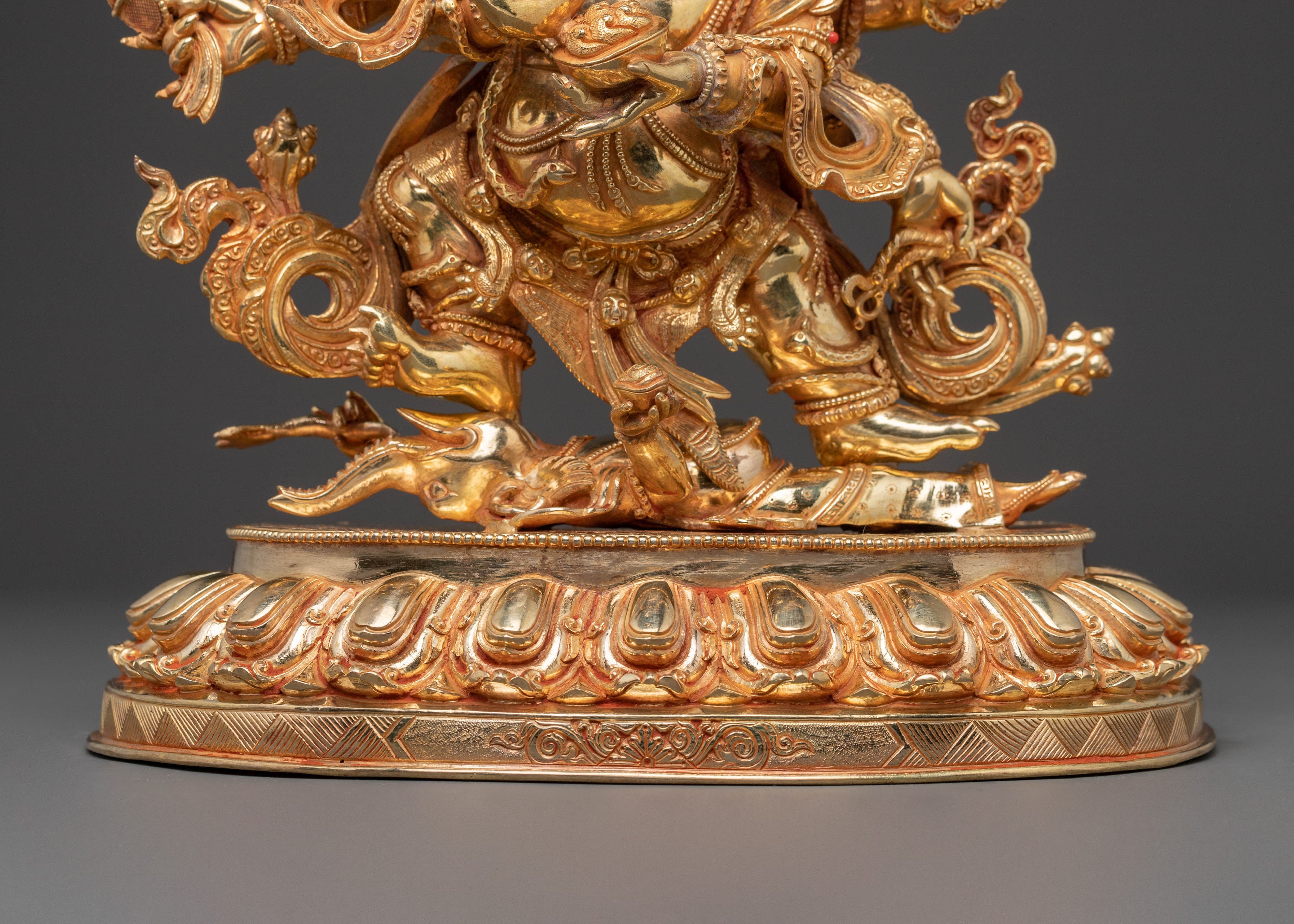 Six Armed Mahakala Guardian Statue |  Protector Deity of Fearlessness