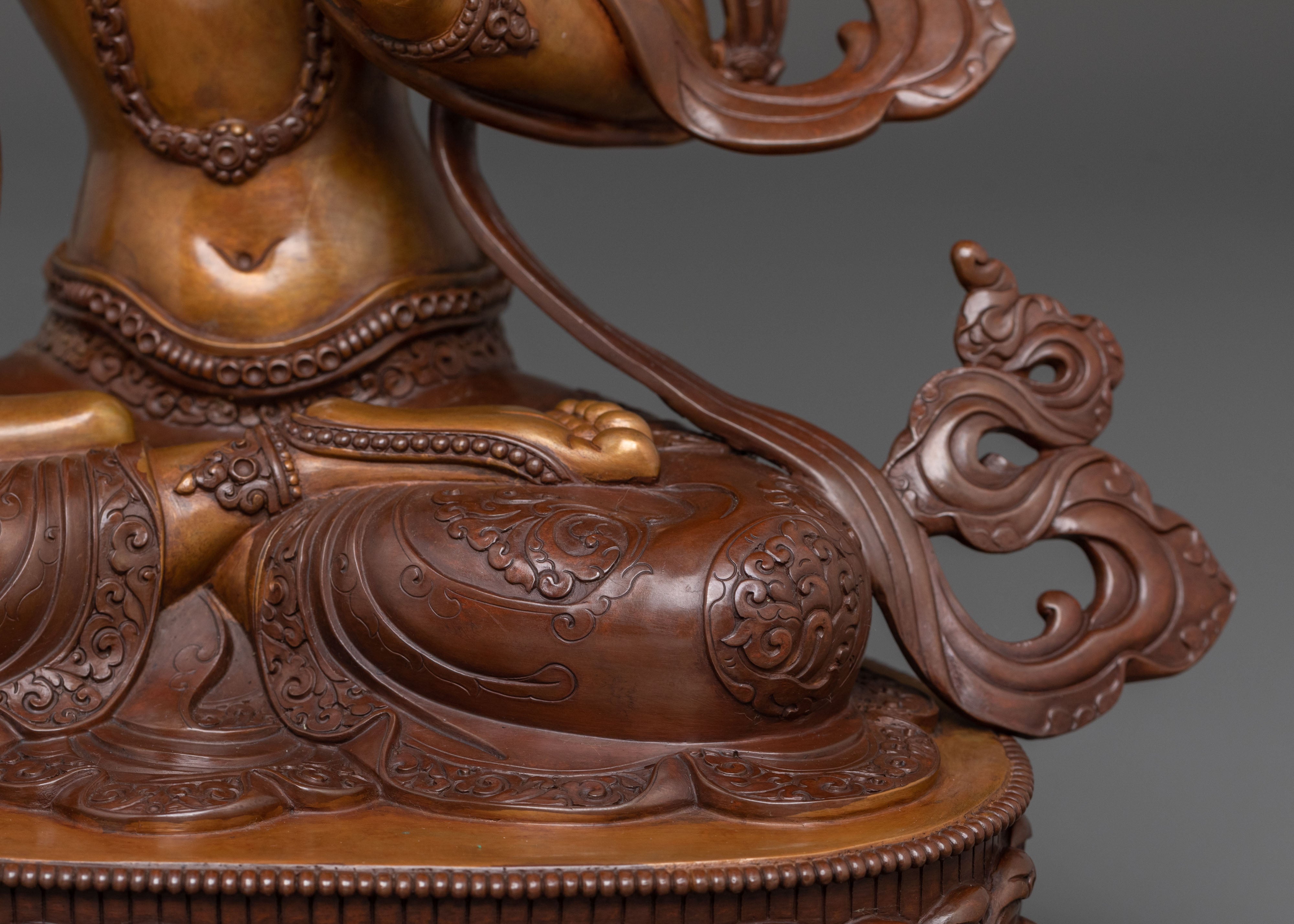 Himalayan Manjushri Traditional Statue | Symbol of Wisdom & Compassion