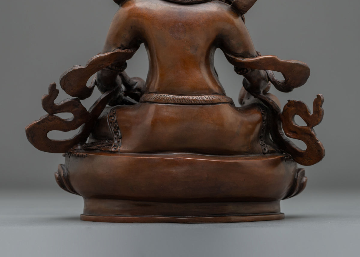Dzambhala Sculpture in Oxidized Copper | Home Decor