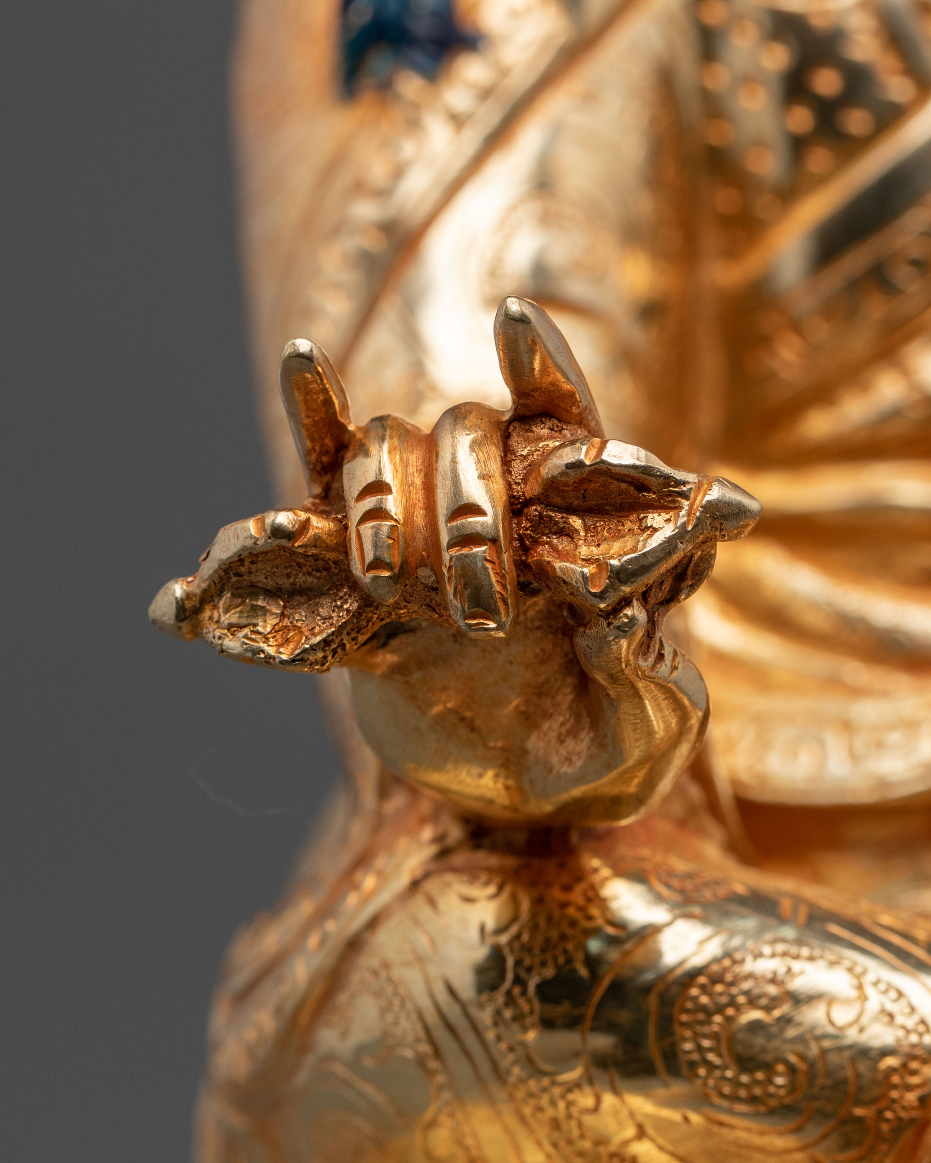 Guru Rinpoche Sacred Statue | Tibetan Buddhist Guru Figurine