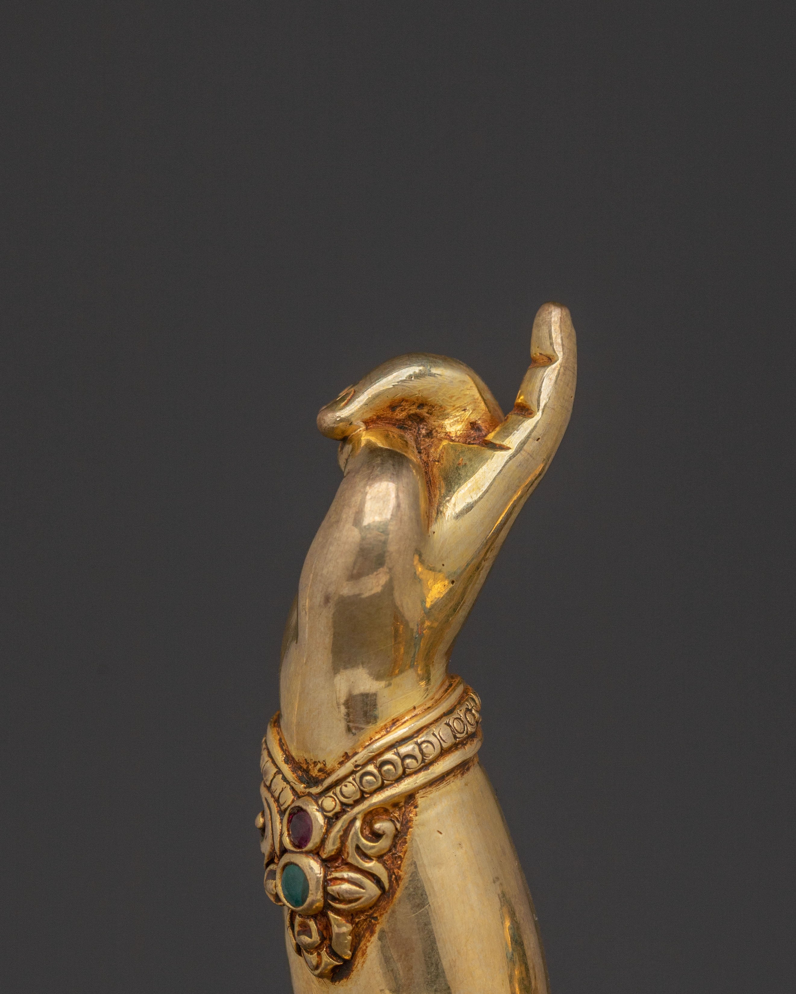 Virupa Golden Statue: Radiant Mahasiddha Sculpture