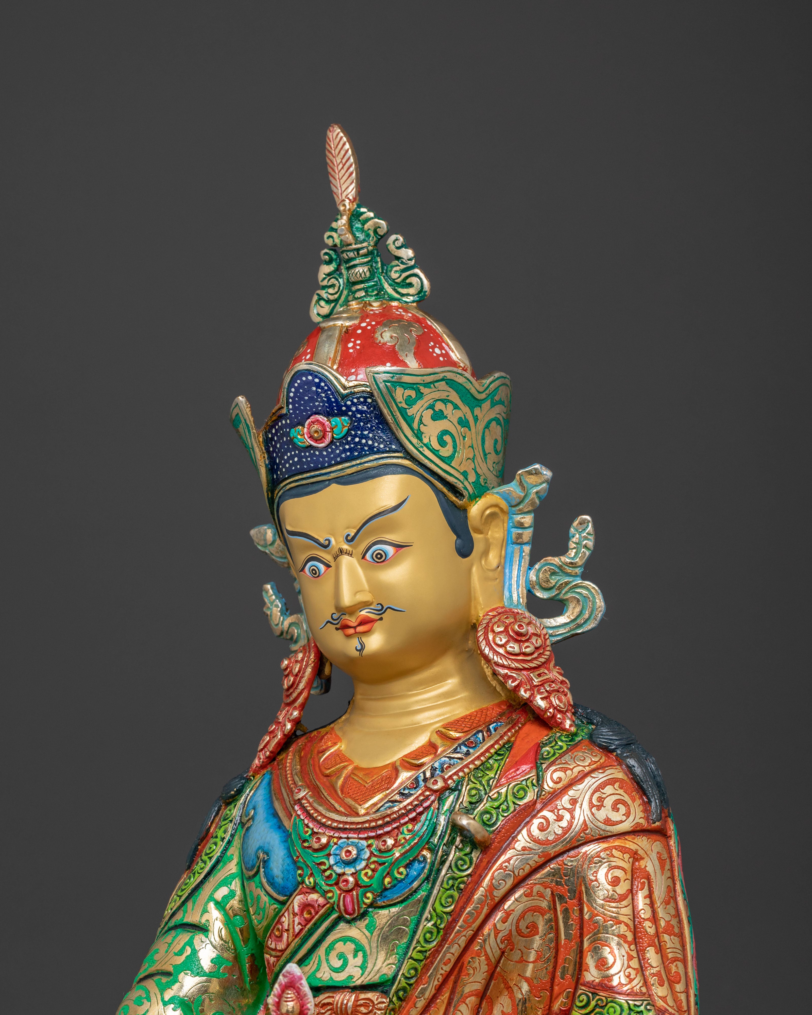 Guru Rinpoche Protector Statue: Sacred Figure
