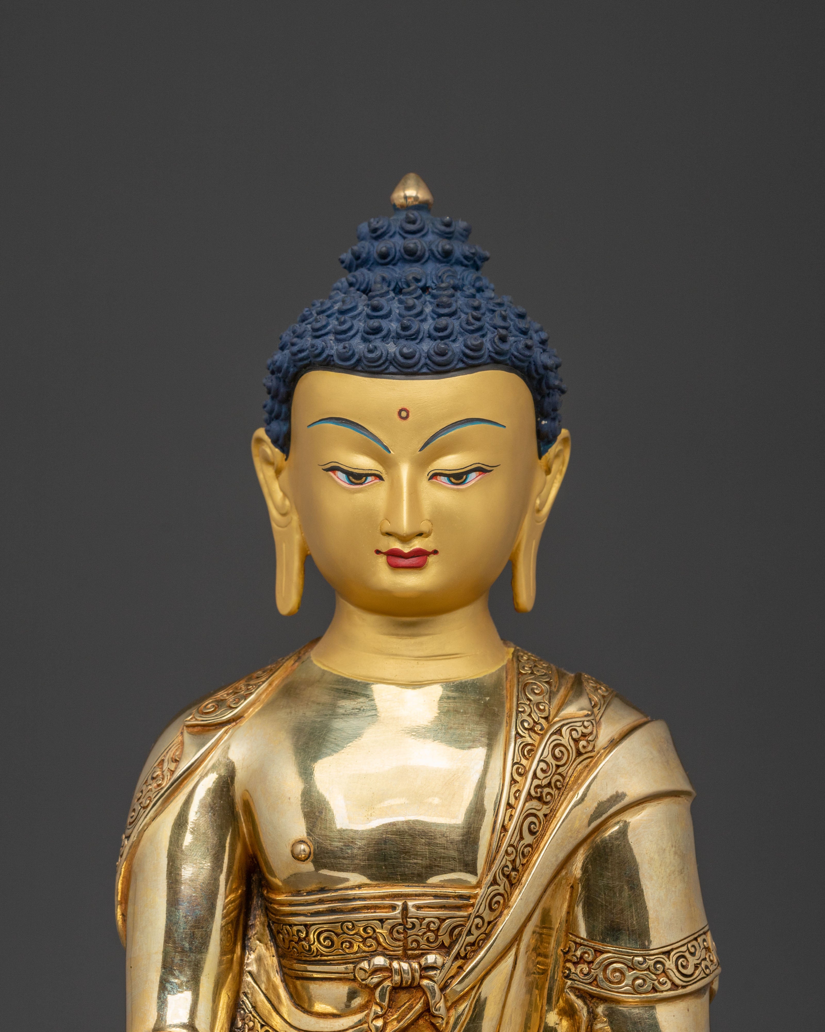 Himalayan Shakyamuni Buddha Buddhist Statue