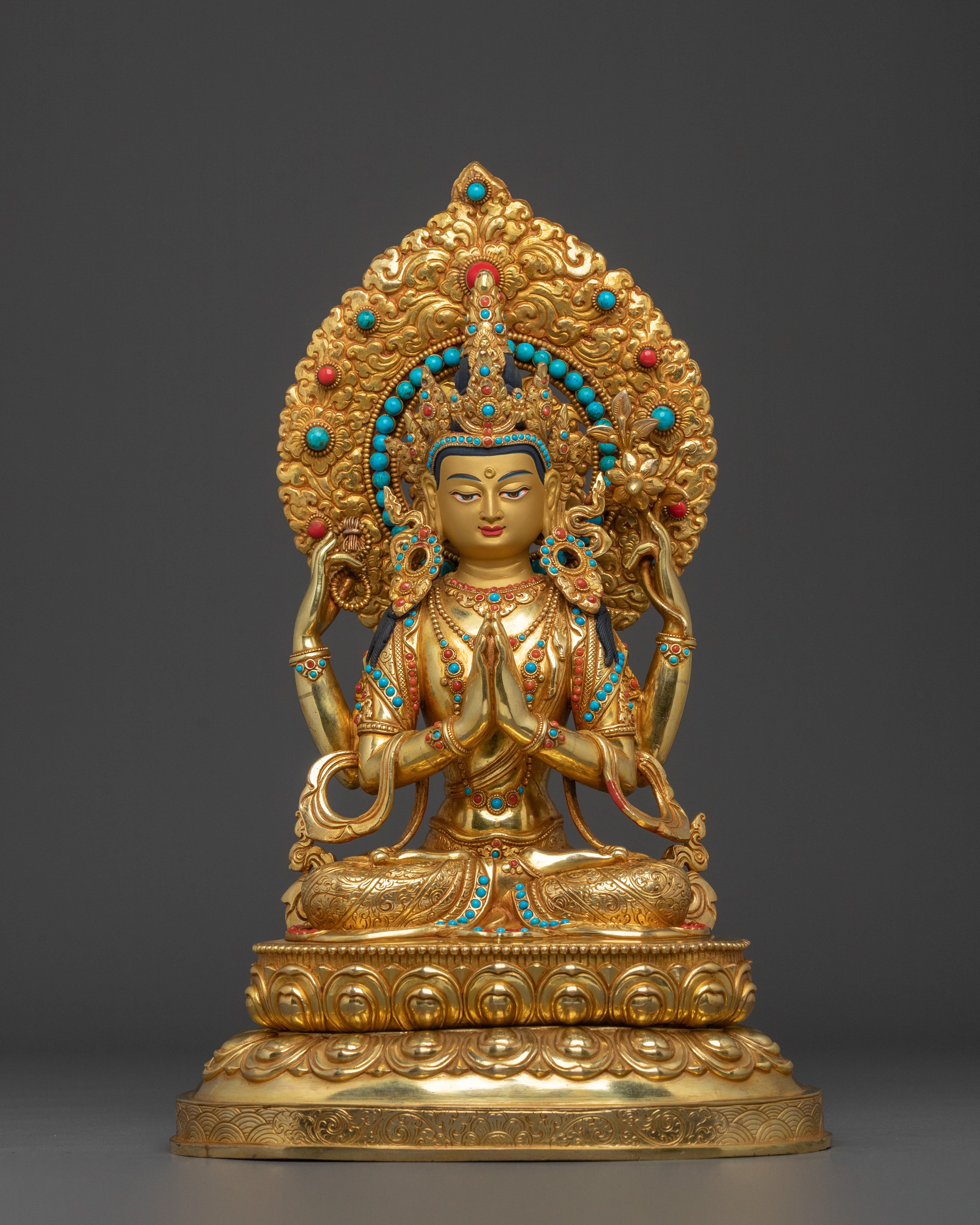 Four-Armed Chenrezig Statue 