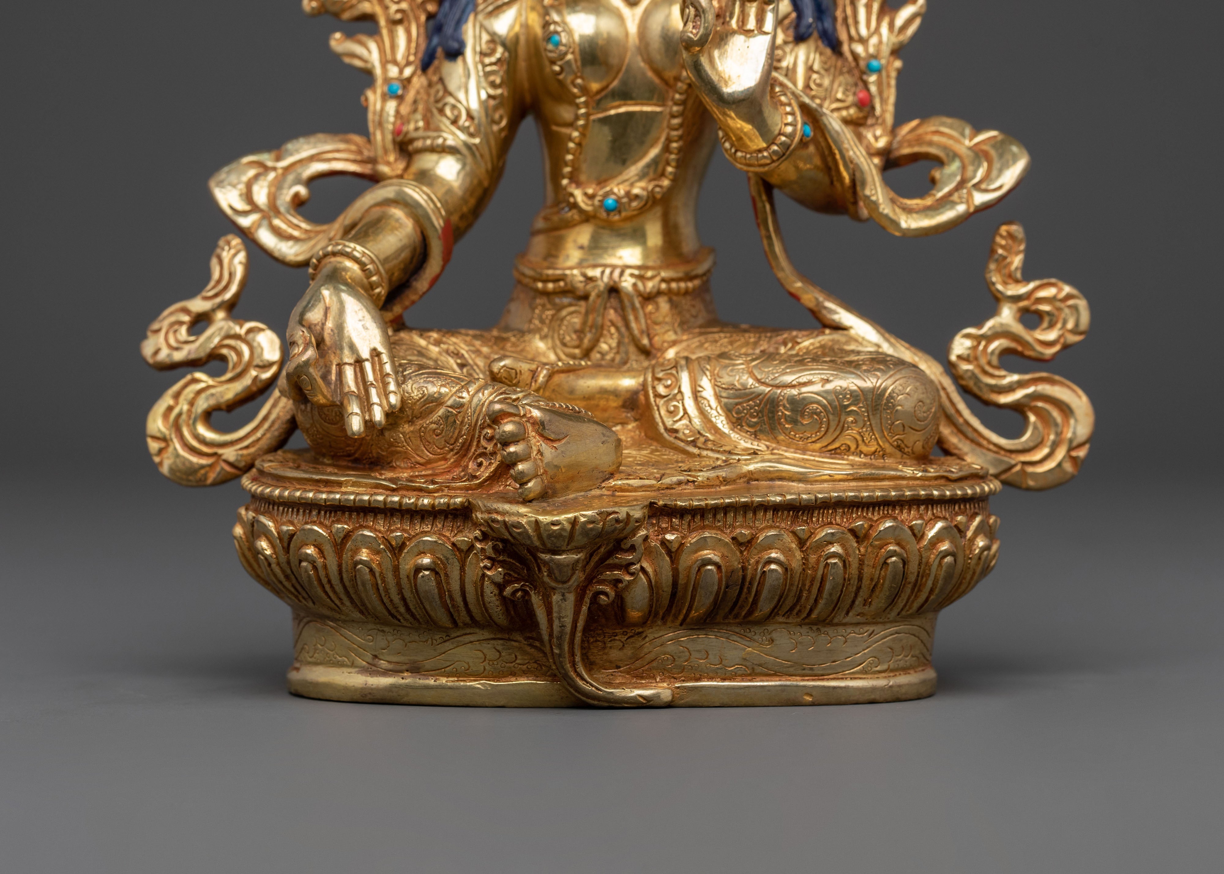Sacred Green Tara Protection Statue | Goddess of Compassion